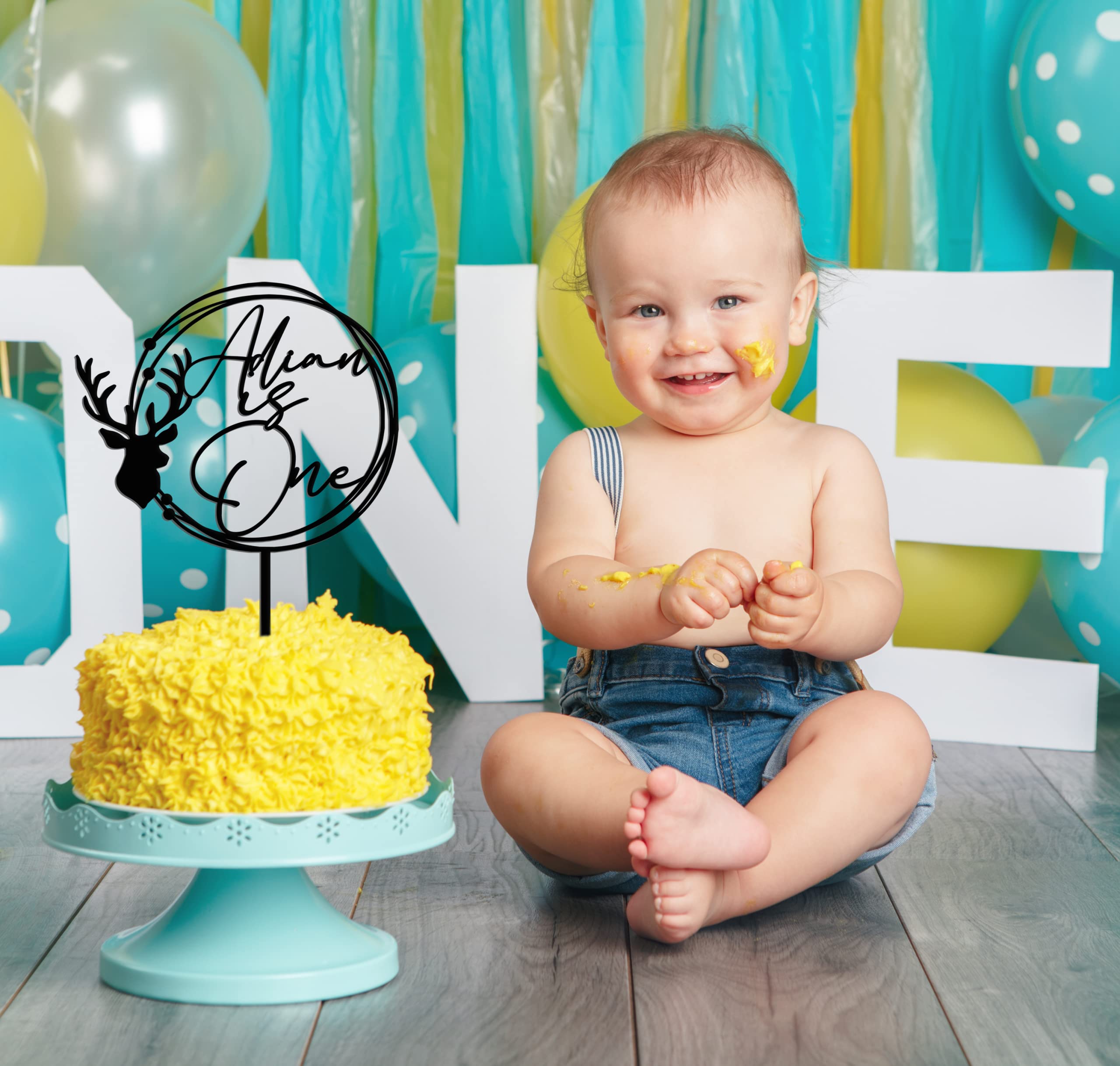 Rustic Cake Topper | Personalized Birthday Cake Topper | Custom Mr & Mrs Anniversary Cake Topper | Calligraphy Wedding Cake Decor | First Birthday Boy Cake Topper - Perfect for Weddings, Anniversaries, Birthdays & Special Celebrations