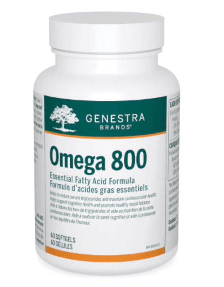 Genestra Omega 800 60 Softgel Caps - High Potency Fish Oil Supplement with EPA & DHA for Heart, Brain & Joint Health - Supports Cardiovascular Function & Cognitive Performance - Perfect for Daily Wellness Routine & Active Lifestyle