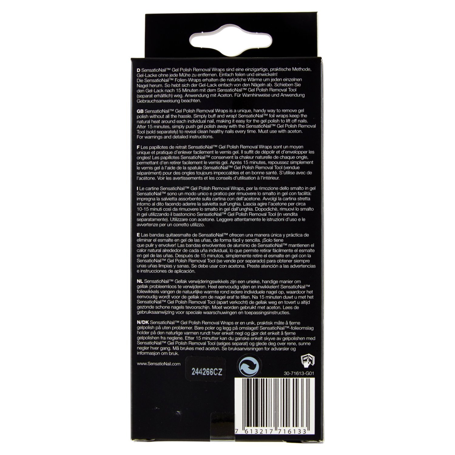 SENSATIONAIL Professional Gel Nail Polish Remover Kit - Fast & Easy Soak Off for At-Home Manicures & Salon-Quality Nails