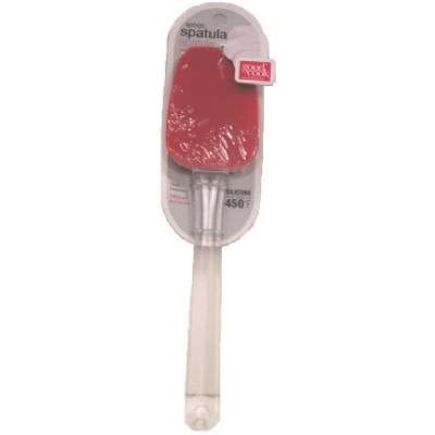 Good Cook Red & Clear Spoon Spatula - High Heat Resistant Kitchen Utensil for Baking, Cooking & Mixing - Perfect for Non-Stick Pans, Bowls & Cookie Dough