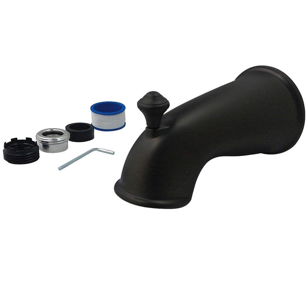 Kingston Brass K1275A5 6-Inch Universal Tub Spout with Diverter - Oil Rubbed Bronze Finish for Bathroom & Shower Faucet Replacement