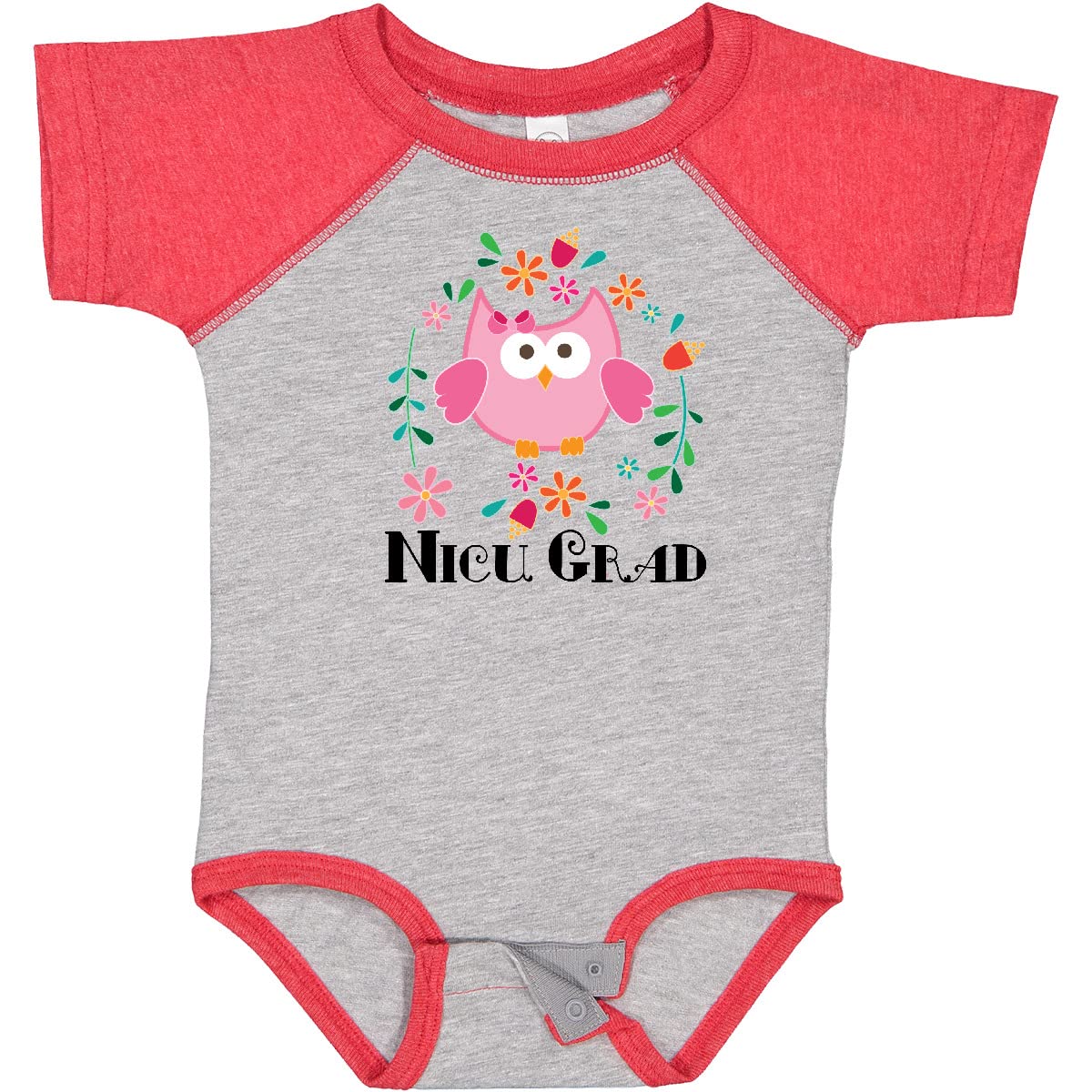Inktastic NICU Graduate Baby Girl Bodysuit - Soft Cotton Infant Onesie for Preemie & Newborn - Perfect for NICU Graduation, Baby Showers & First Photos