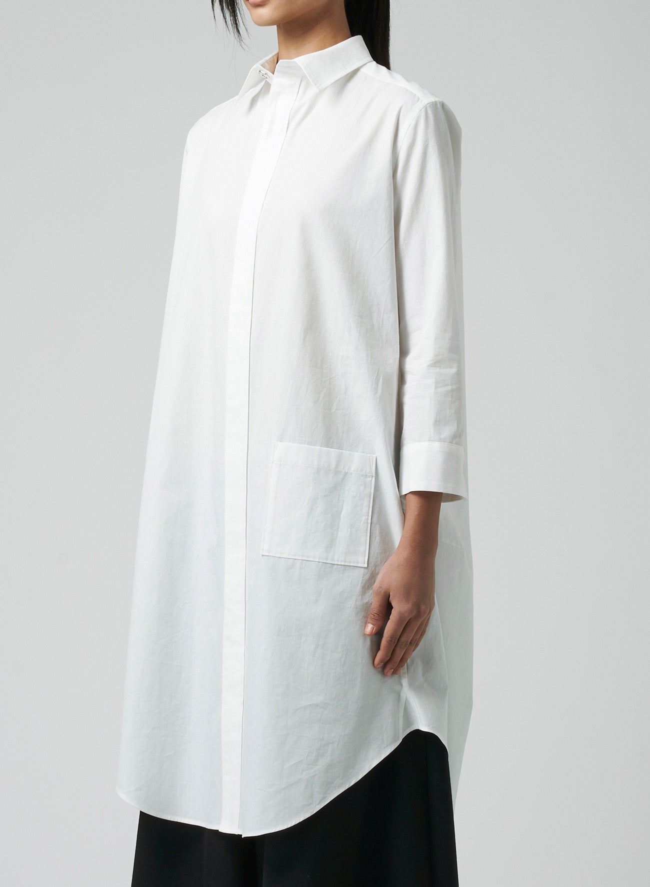Stylish Cotton Broadcloth Balloon Silhouette Shirt Dress with Box Pocket - Perfect for Casual Outings, Office Wear & Summer Fashion