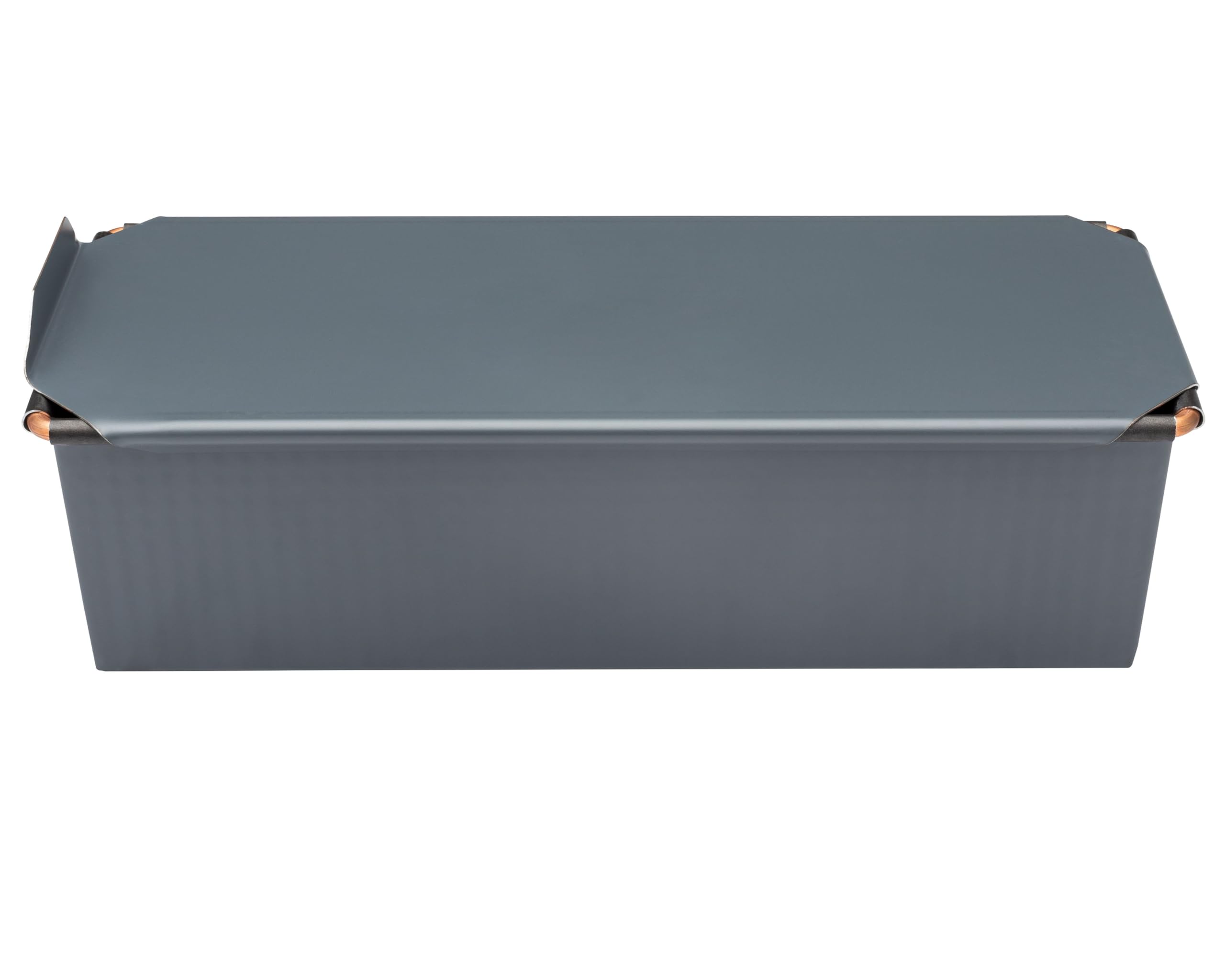 Matfer Bourgeat Exopan Nonstick Steel Bread Loaf Pan with Lid - 11 1/3