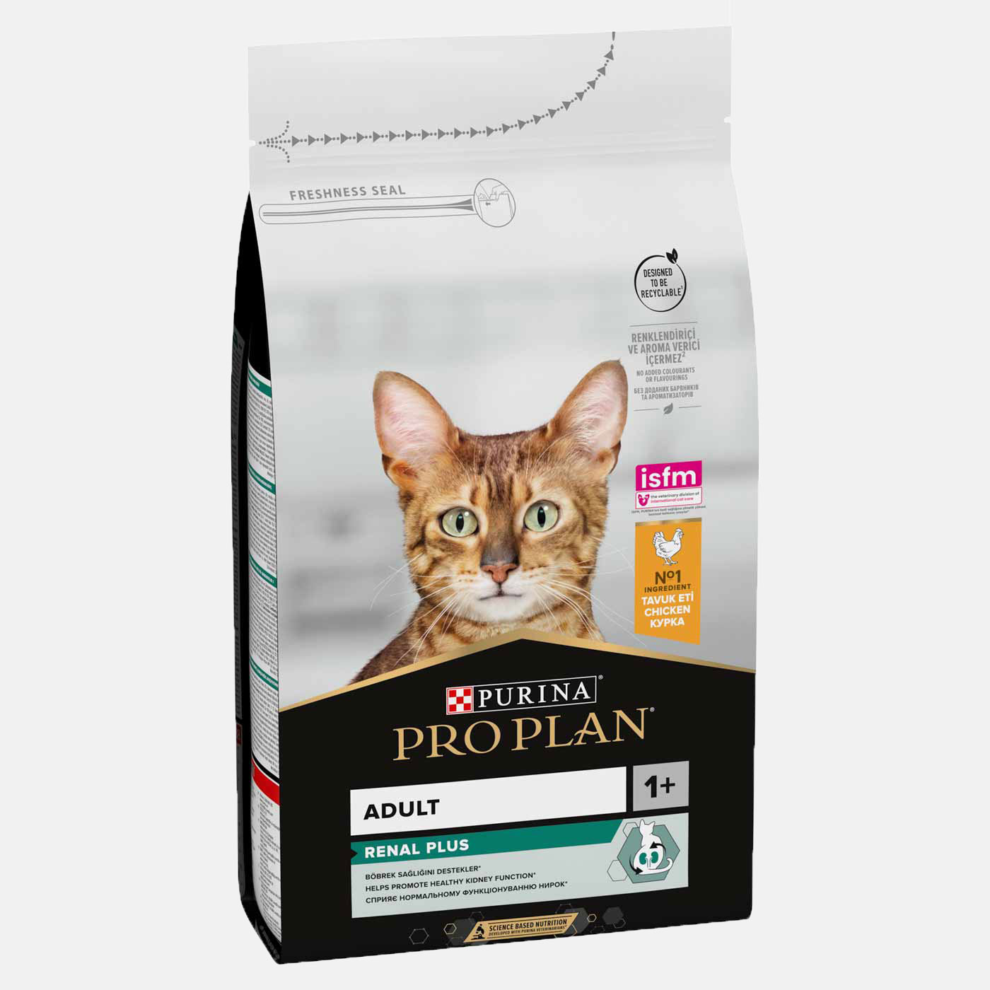 PRO PLAN Renal Plus Adult Cat Dry Food with Chicken 1.5kg - Kidney Support Formula for Senior Cats - Perfect for Indoor Cats with Urinary Health Needs
