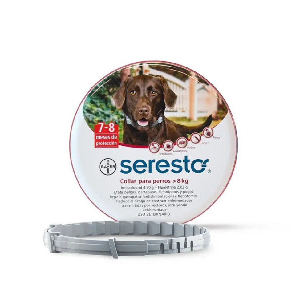 Seresto Flea and Tick Collar for Dogs and Cats - 8 Month Protection, Waterproof, Vet Recommended - Perfect for Outdoor Adventures and Home Use