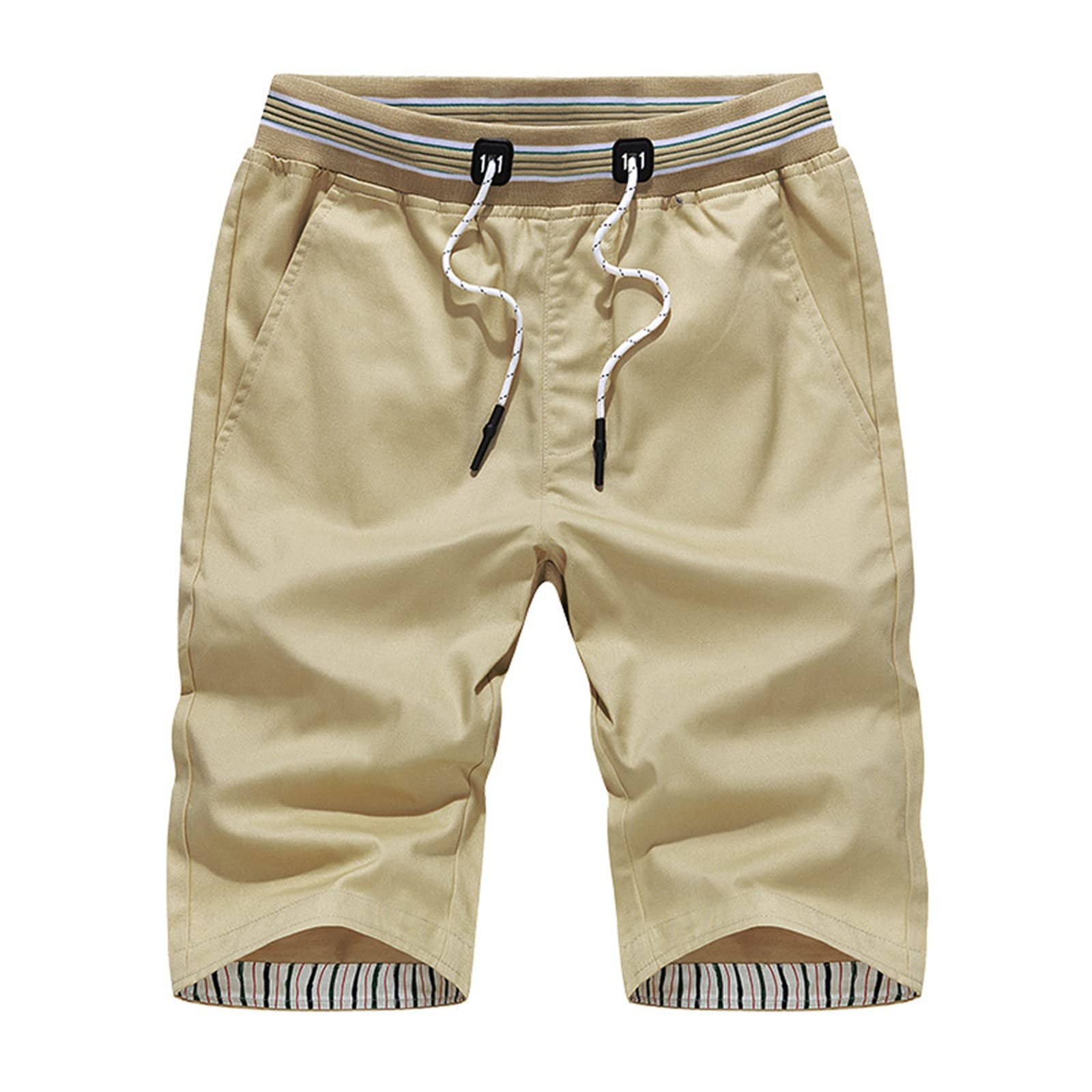 **Men's Quick-Dry Swim Shorts - Sport Swimming Trunks for Beach, Surfing & Water Activities - Comfortable Board Shorts in Tan**    *(Perfect for Swimming, Surfing, Beach Trips, Pool Parties & Outdoor Water Sports)*