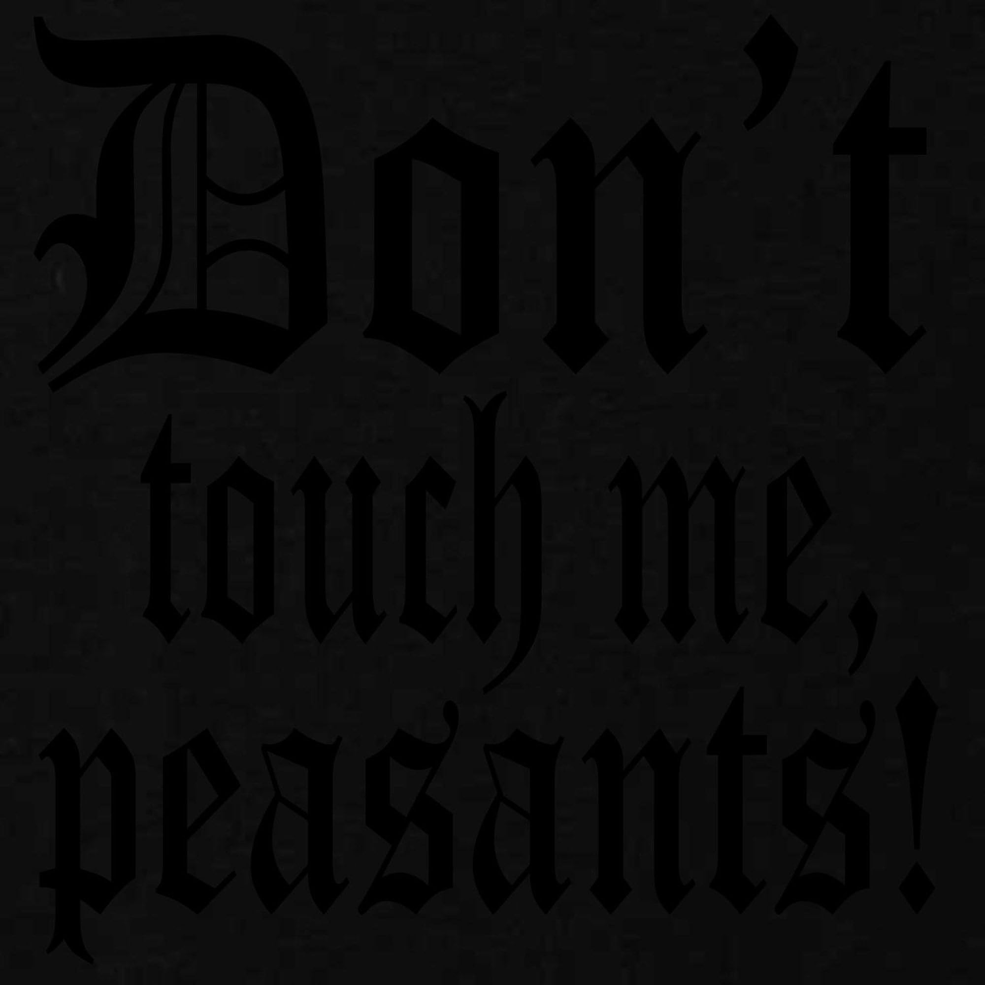 Don't Touch Me Peasants Maternity T-Shirt for Women - Stretch Ruched Side Pregnancy Tee - Comfortable & Stylish Maternity Wear for Casual Outings & Pregnancy Photos
