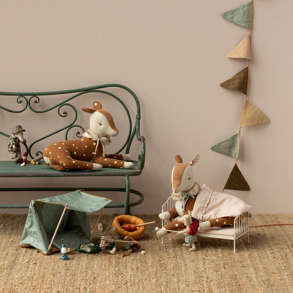 Maileg Cosy Bambi Plush Toy - Soft & Cuddly Stuffed Animal for Kids, Perfect for Nursery Decor, Gifts & Playtime Comfort