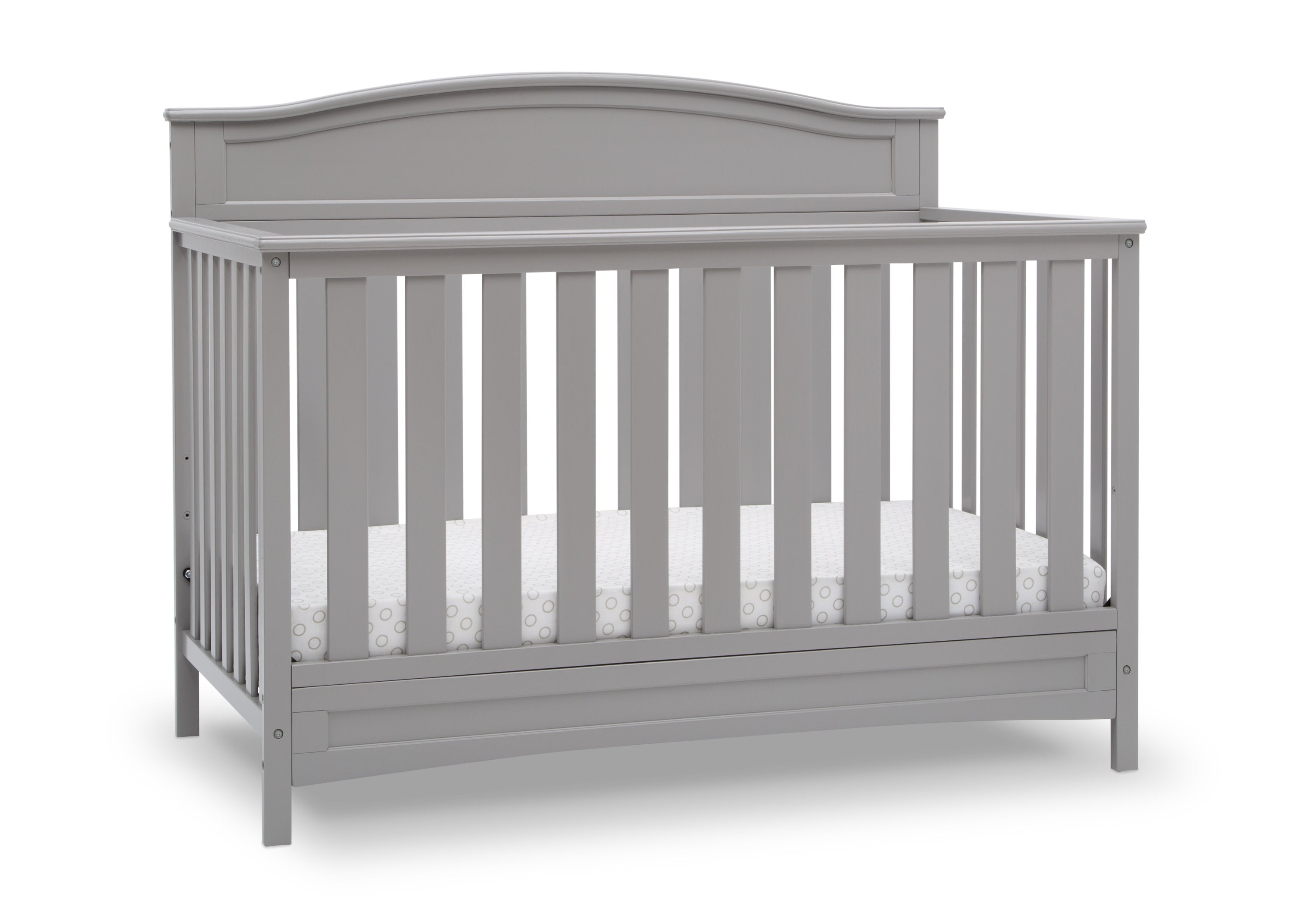 Emery 4-in-1 Convertible Baby Crib - White Nursery Furniture for Toddler to Full Size Bed - Perfect for Modern Nursery & Kids Bedroom Decor