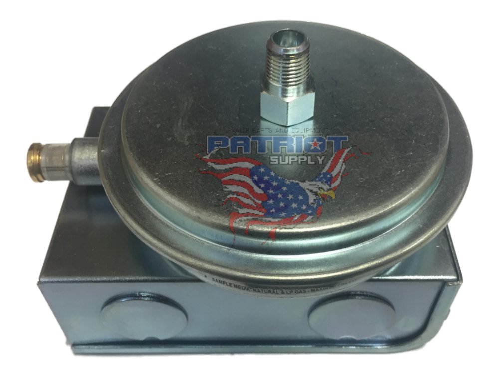 Field Controls 46506800 Gas Pressure Switch - Compatible with CK-20FV, CK-81, CK-91F, CK-92F & HWK Furnaces - Replacement Part for HVAC Systems