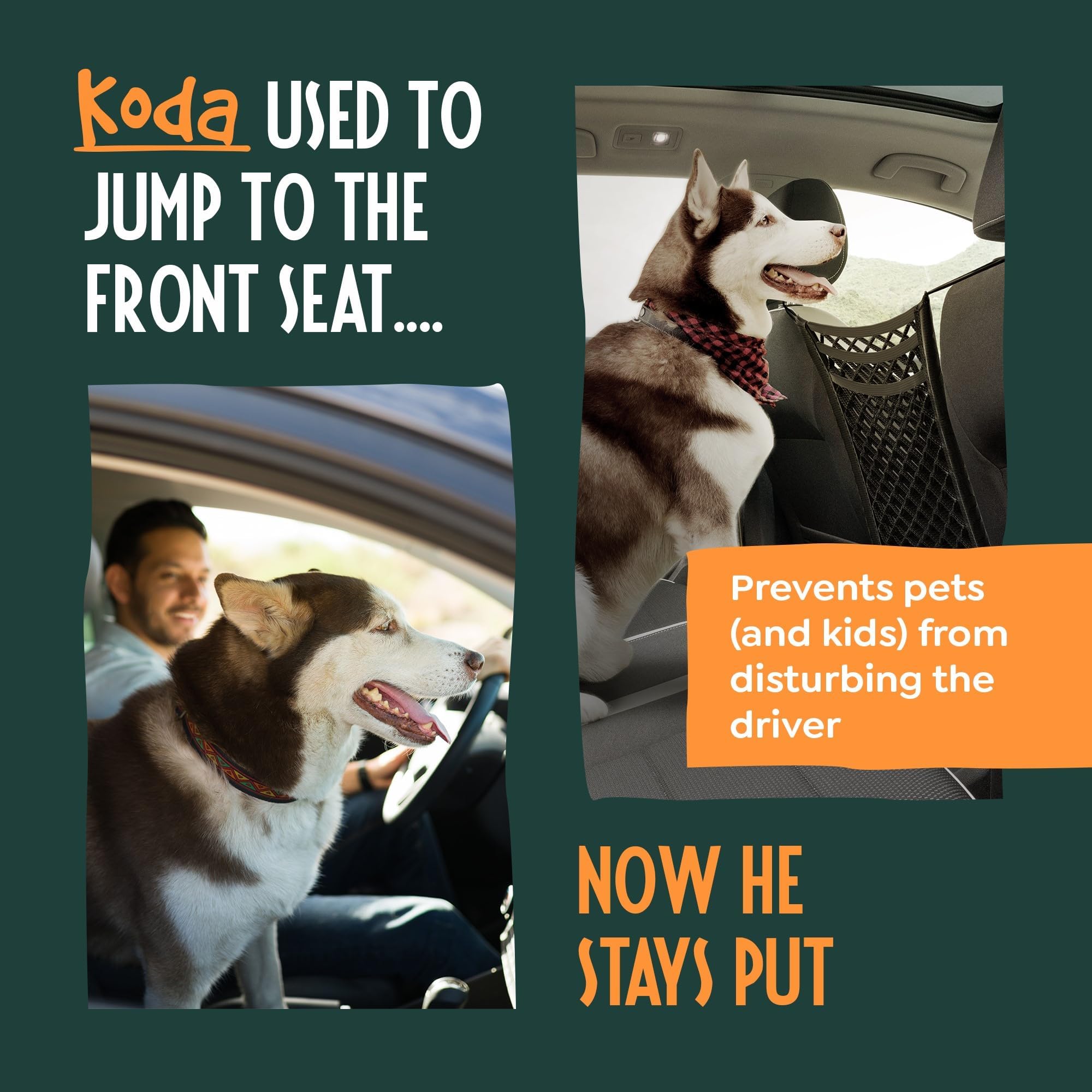 Adjustable & Durable Car Pet Barrier for SUV & Vehicles - Universal Fit Heavy Duty Dog Divider for Back Seat | Perfect for Traveling with Pets & Road Trips