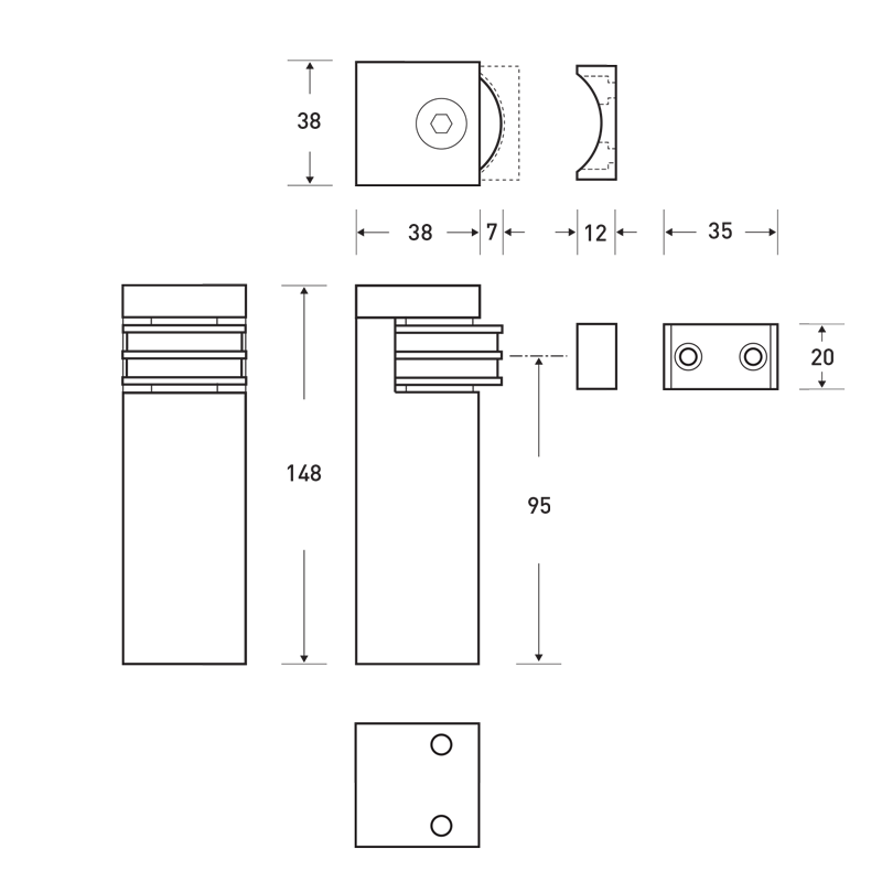 HB 760 Tall Magnetic Door Stop - Heavy Duty Door Holder for Home & Office - Perfect for Kids, Pets & High Traffic Areas