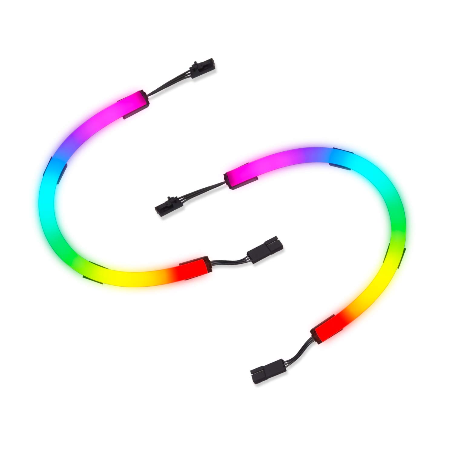 Corsair iCUE LS100 Smart RGB LED Lighting Strip Expansion Kit - 250mm PC Gaming Room & Desk Ambient Light for Custom Setup