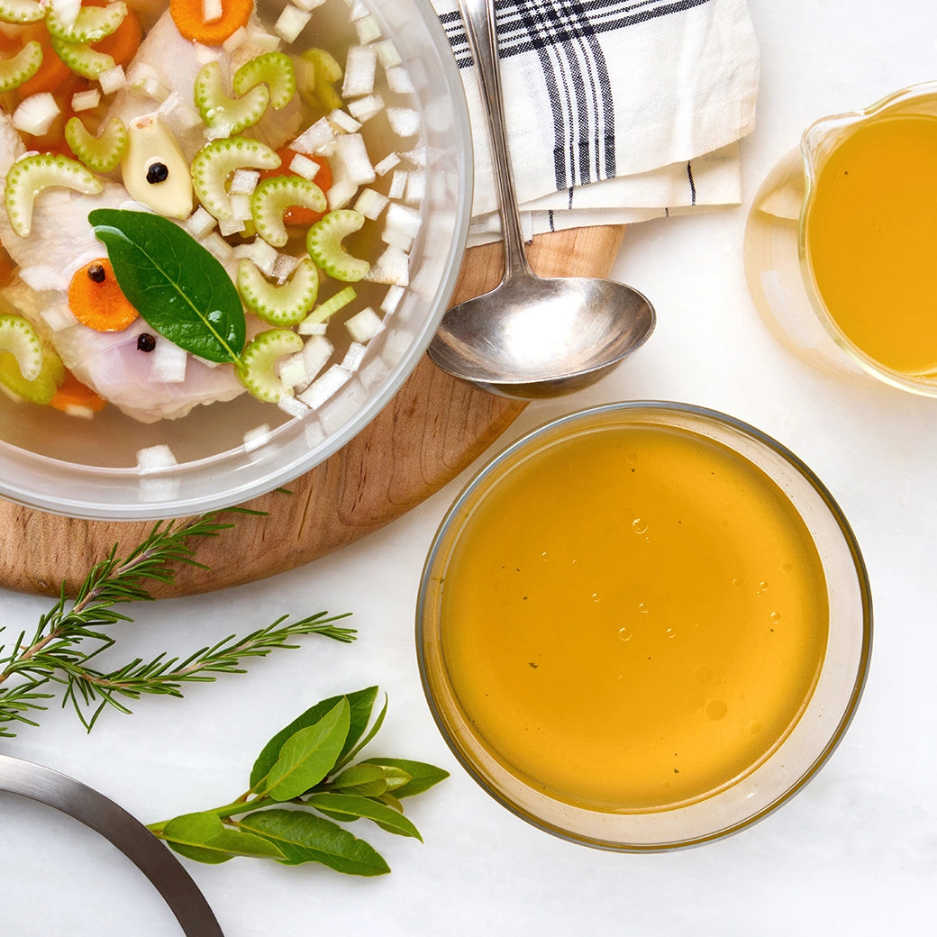 Organic Quick Chicken Stock - Low Sodium, Gluten-Free, All-Natural Broth for Soups, Stews & Cooking | Perfect for Meal Prep & Healthy Recipes