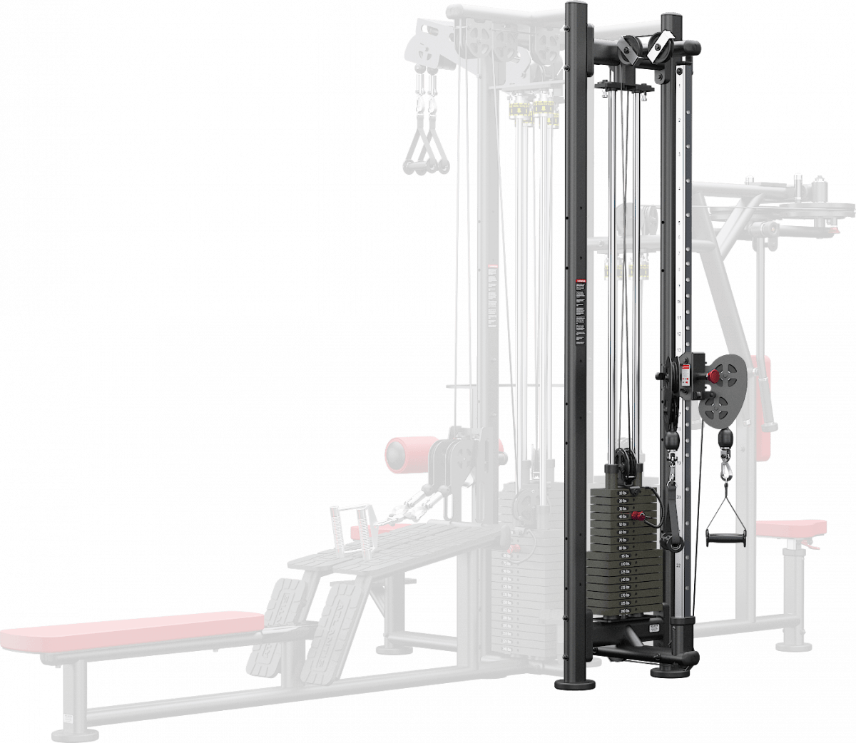 ATLANTIS NM210 Adjustable Dual Pulley Home Gym Station - Strength Training Equipment for Full Body Workouts - Perfect for Home Gym, Fitness Studio & Personal Training