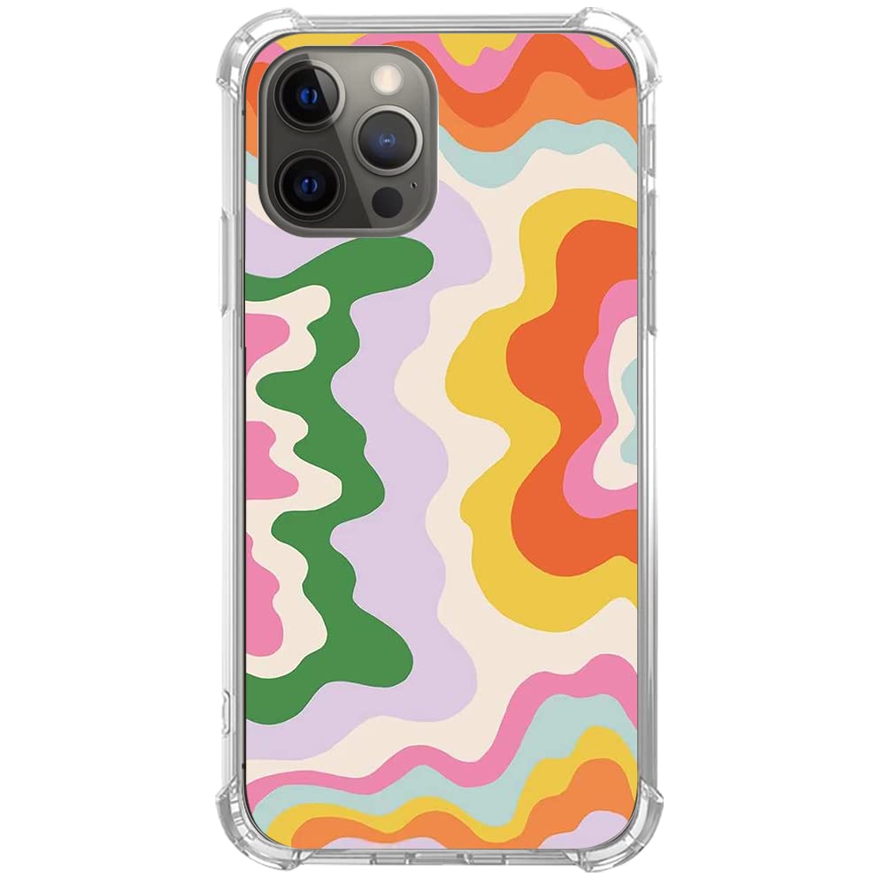 Groovy Swirls Colorful TPU Case for iPhone 11 Pro - Aesthetic Protective Bumper Cover with Artistic Design | Perfect for Music Festivals, Beach Days & Boho Style Lovers