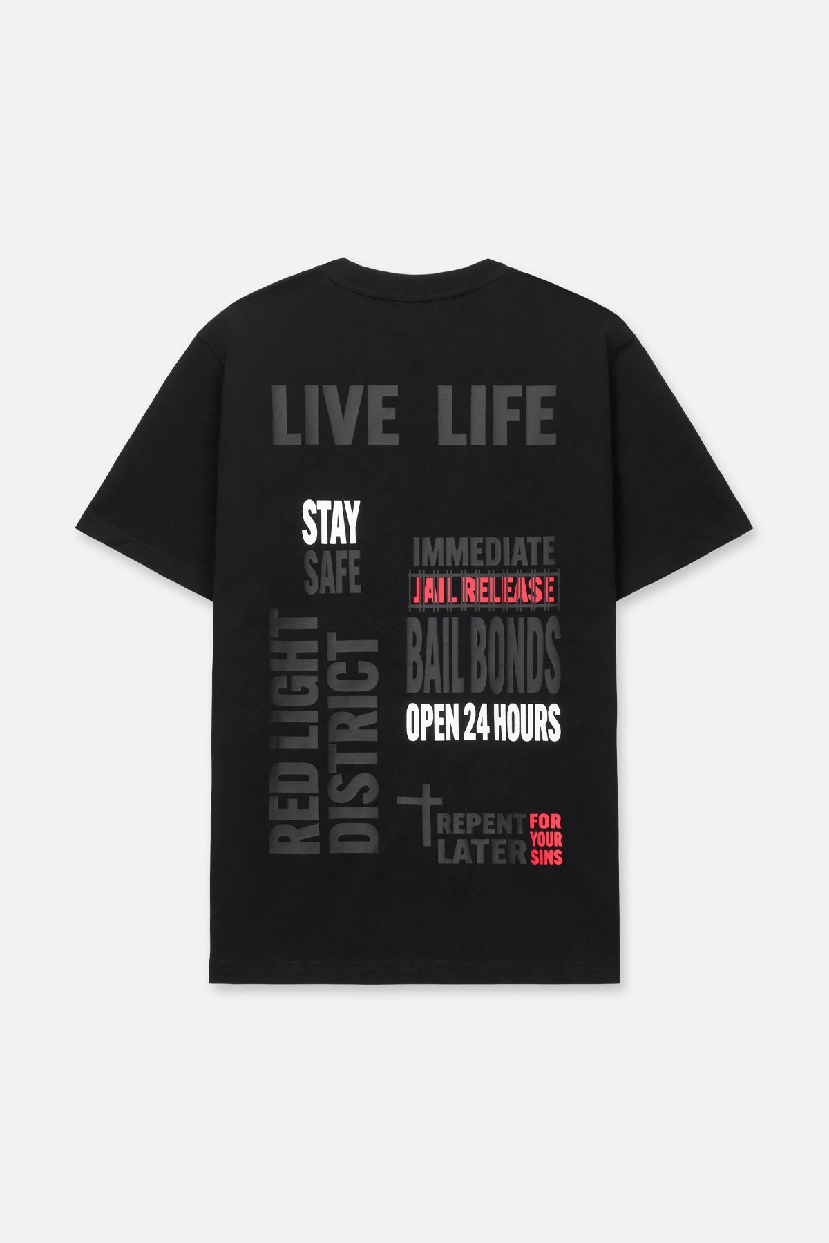 LIAM Short Sleeve T-Shirt for Men | Black Cotton Casual Tee | Ready to Assemble | Underground Streetwear Style | Perfect for Daily Wear, Gym & Street Fashion