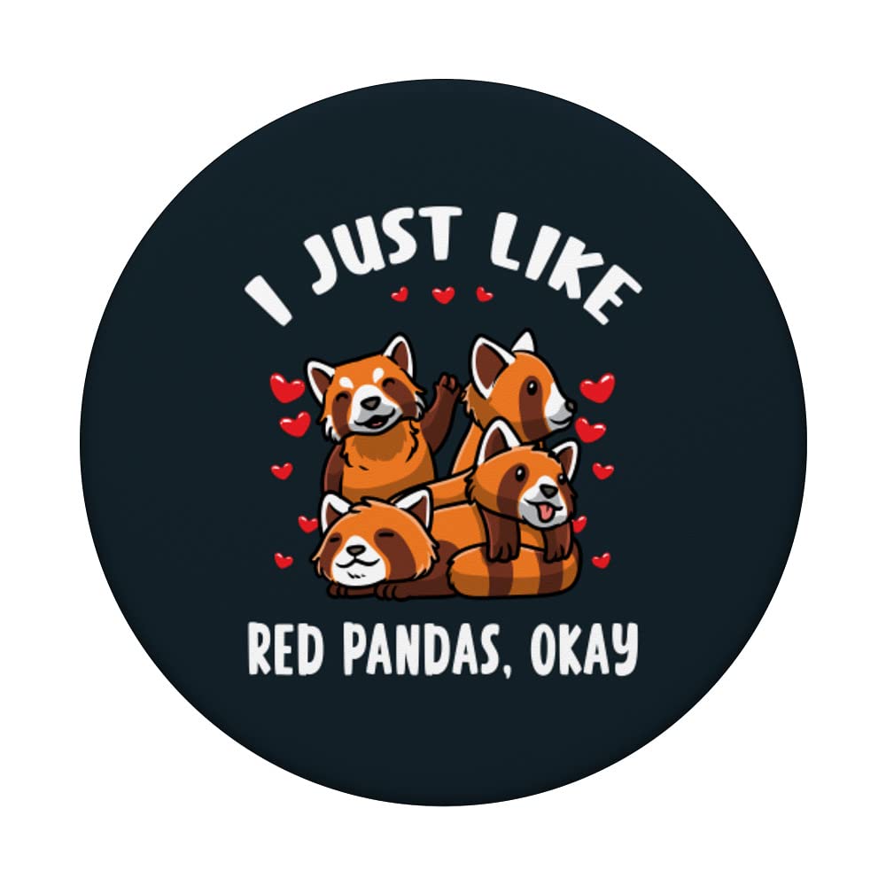 Cute Red Panda PopSockets Swappable PopGrip for Phone - Adorable Phone Grip Stand for iPhone, Samsung & Smartphones | Perfect for Selfies, Gaming & Everyday Use
