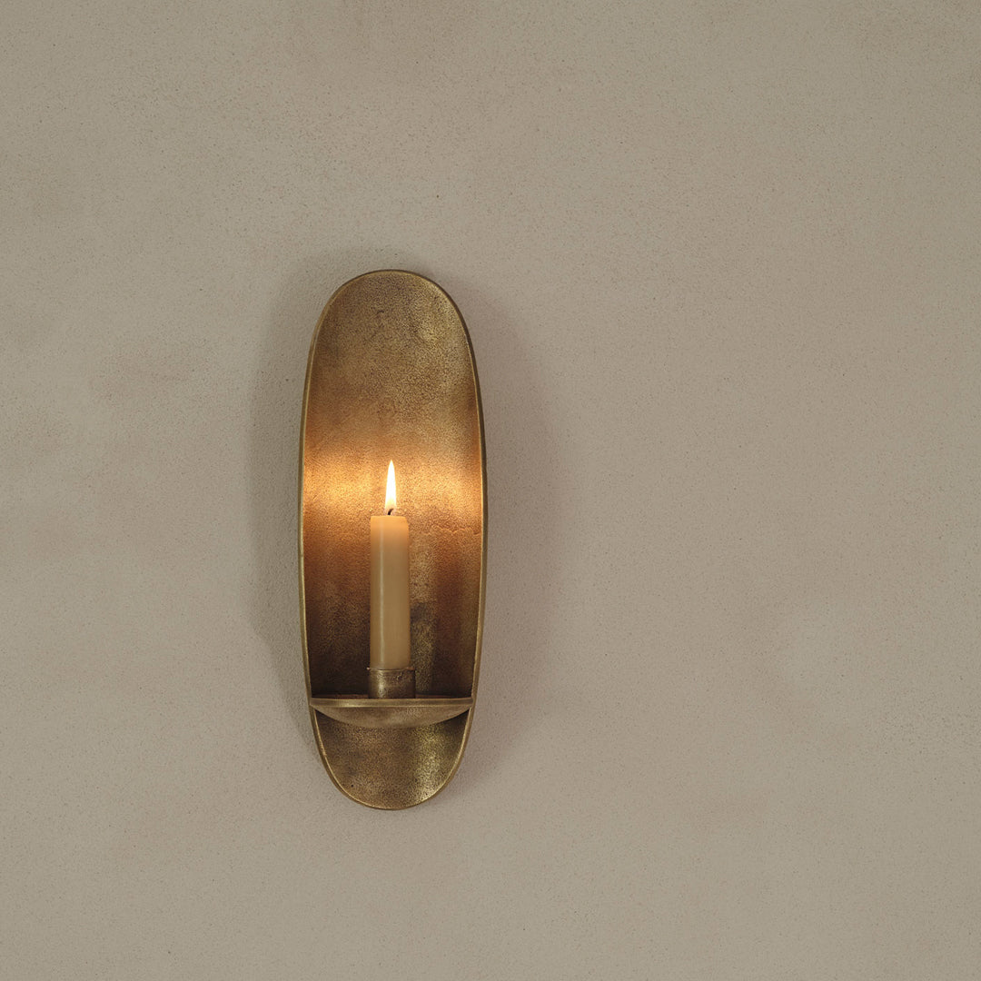 Agapé Wall Candle Holder - Elegant Decorative Metal Sconce for Home & Wedding Decor | Perfect for Bedroom, Living Room, and Outdoor Lighting