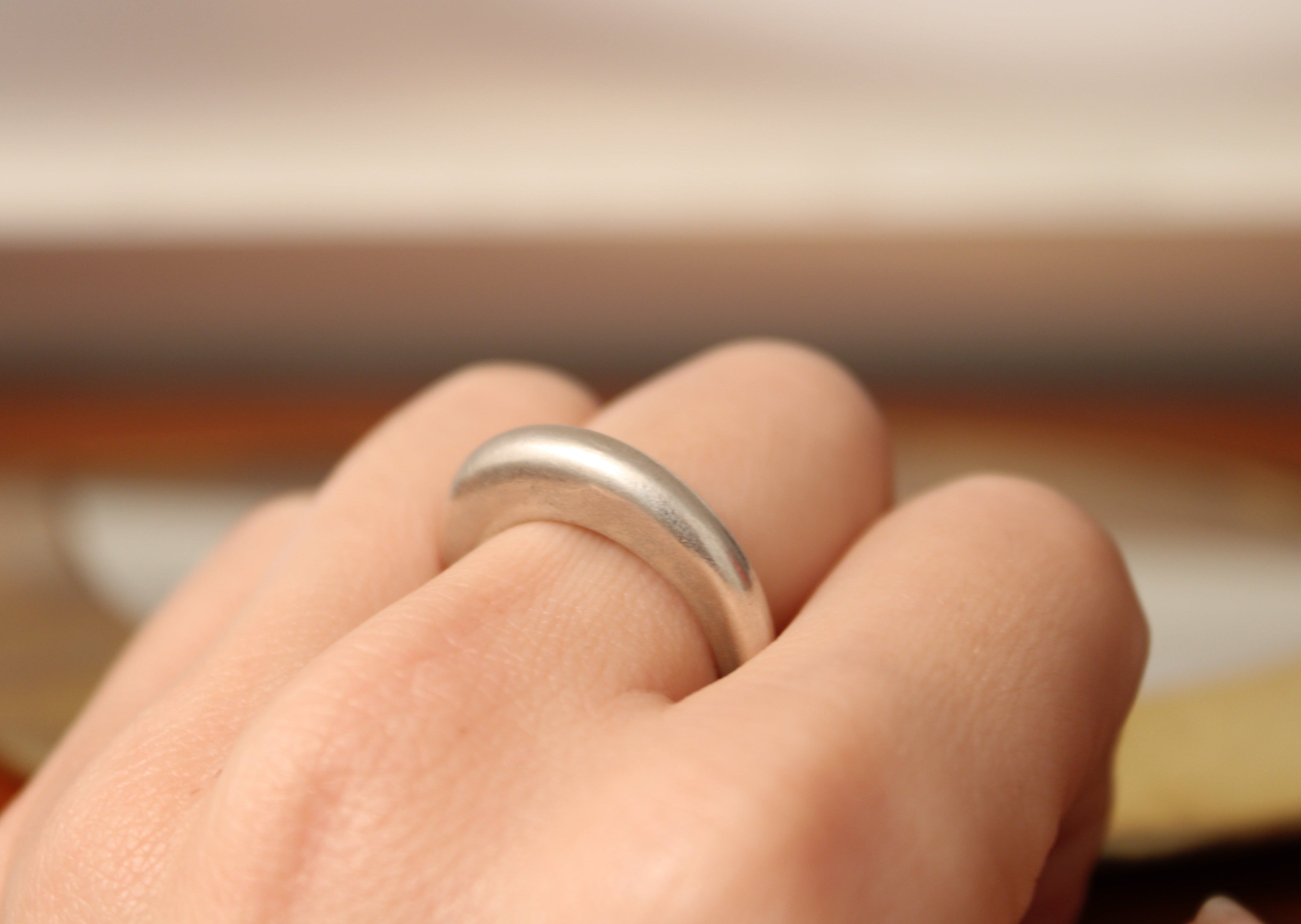 Sterling Silver Dome Ring for Women - Elegant Minimalist Jewelry for Everyday Wear, Gift Giving & Special Occasions
