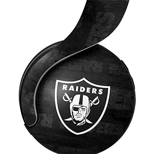 Officially Licensed NFL Las Vegas Raiders Black & White Gaming Skin Decal for PS5 Pulse 3D Wireless Headset - Custom Protective Cover for Gaming, Streaming & Collectors