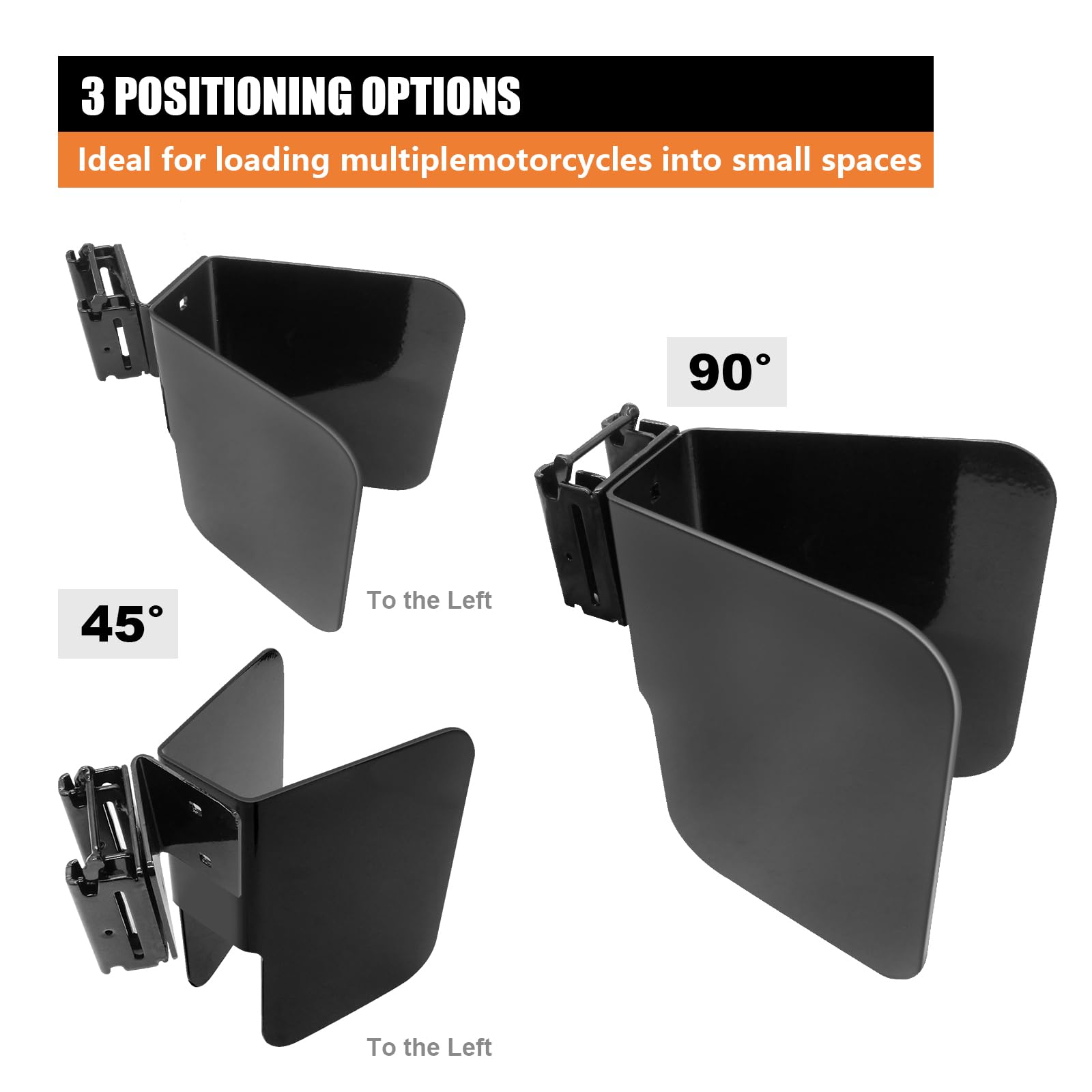 4Pack E-Track Motorcycle Wheel Chocks - for Dirt Bikes & Tires up to 6
