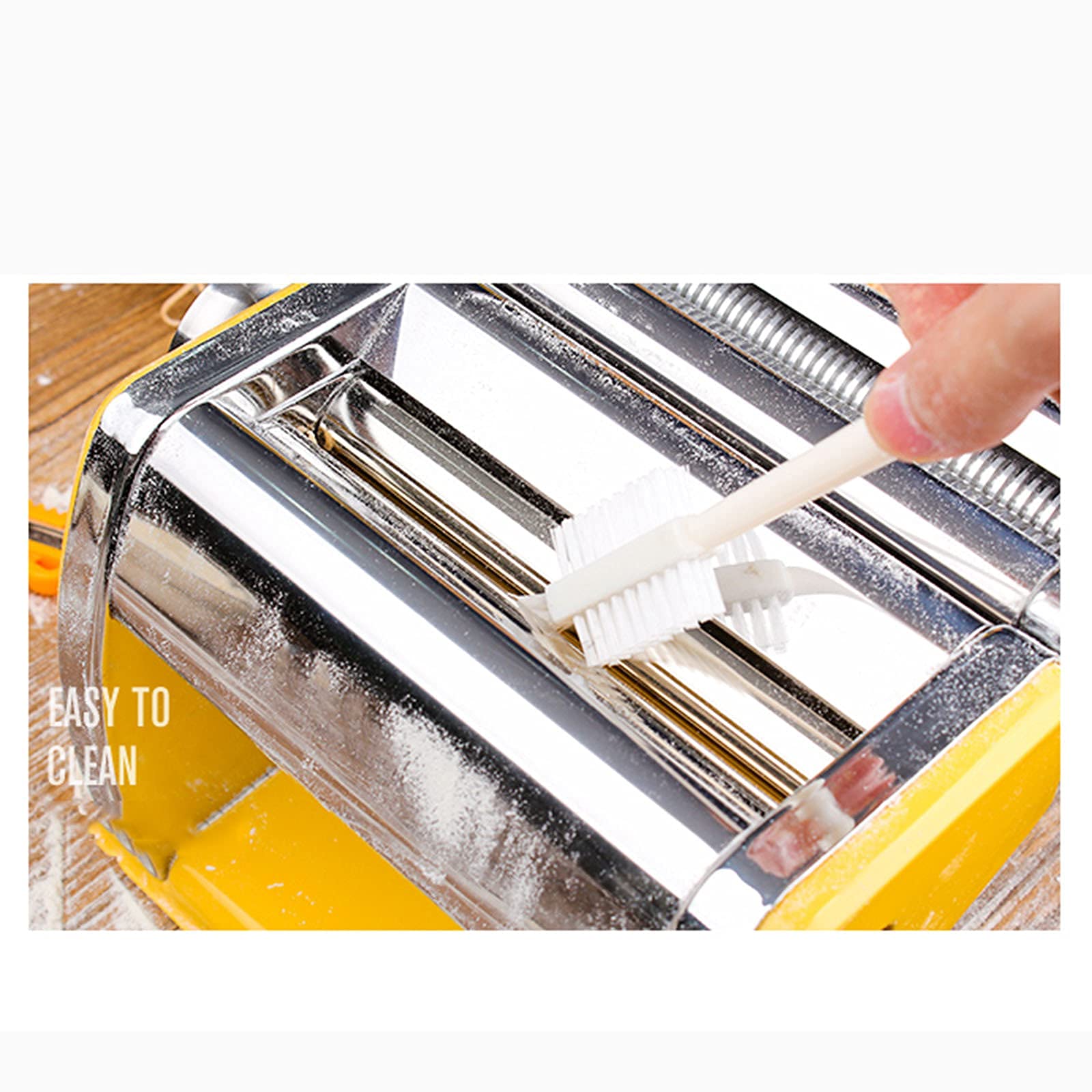 Premium Stainless Steel Pasta Maker Machine with Hand Crank & Clamp - Professional Dough Noodle Maker for Homemade Spaghetti, Fettuccini & More | Perfect for Italian Cooking, Family Meals & Restaurant-Quality Pasta at Home