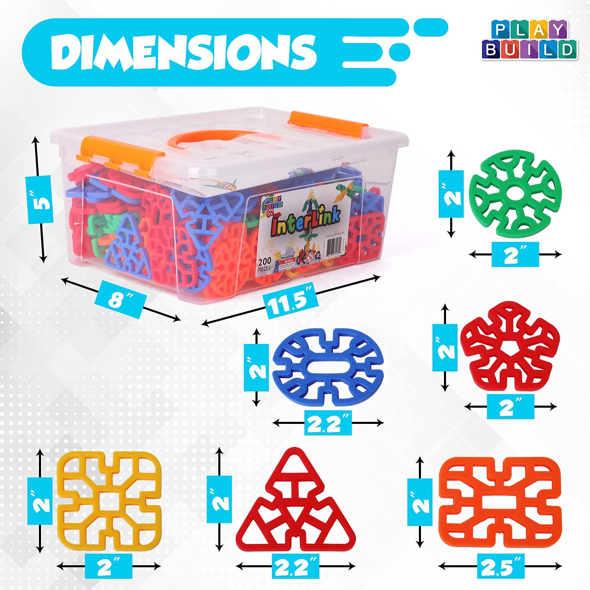 Interlinks Connector STEM Building Toys for Kids Ages 3+ | Creative Interlocking Construction Set for Boys & Girls | Educational Toddler Learning Toys | Perfect for Classroom, Birthday Gifts & Family Playtime