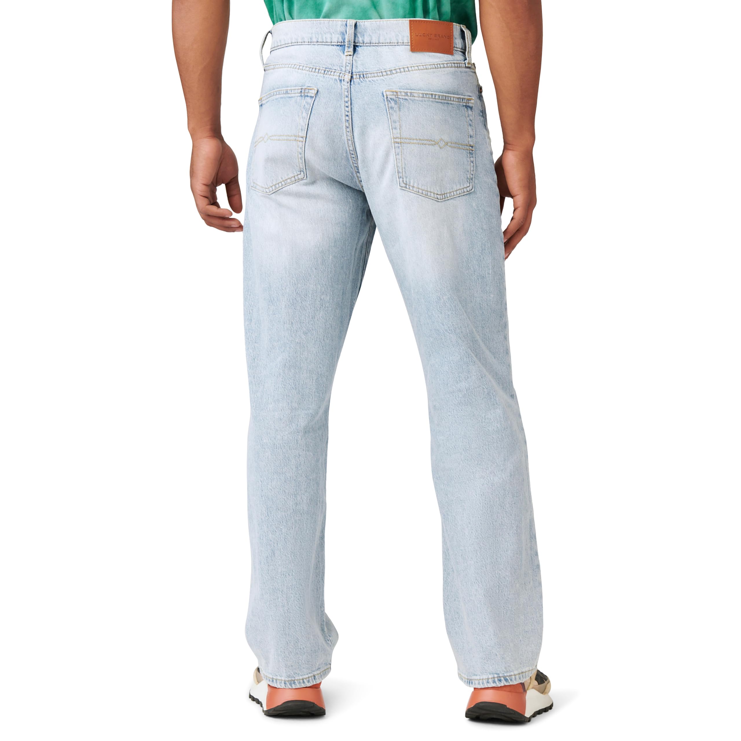 Lucky Brand Men's 181 Relaxed Straight Fit Jeans - Comfortable Denim Pants for Casual Wear & Everyday Outfits