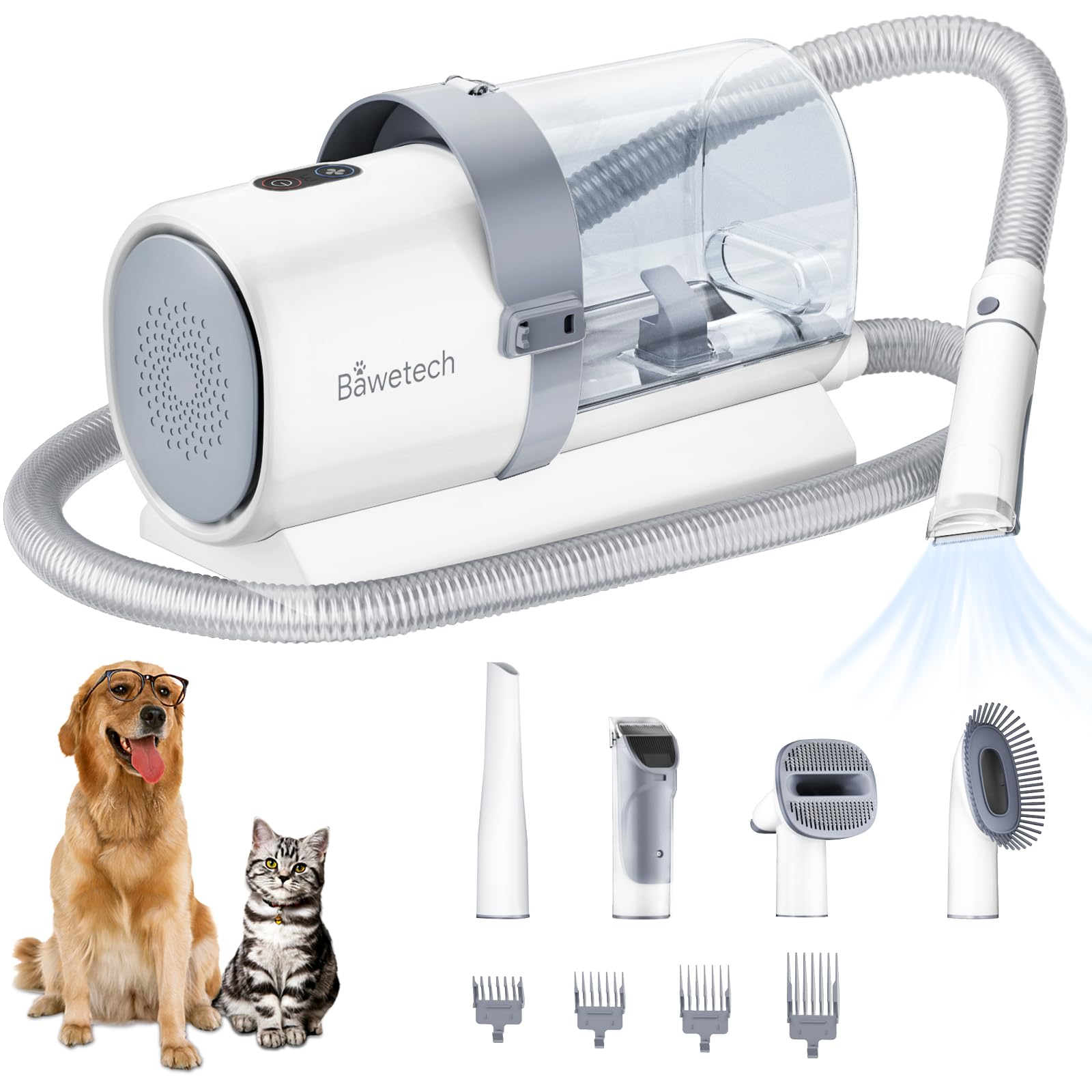**Professional Dog Grooming Vacuum - 2.5L Large Capacity, 10000PA Powerful Suction, 99% Pet Hair Removal, 4-in-1 Grooming Kit, Low Noise for Dogs & Cats - Perfect for Home Cleaning & Pet Grooming**