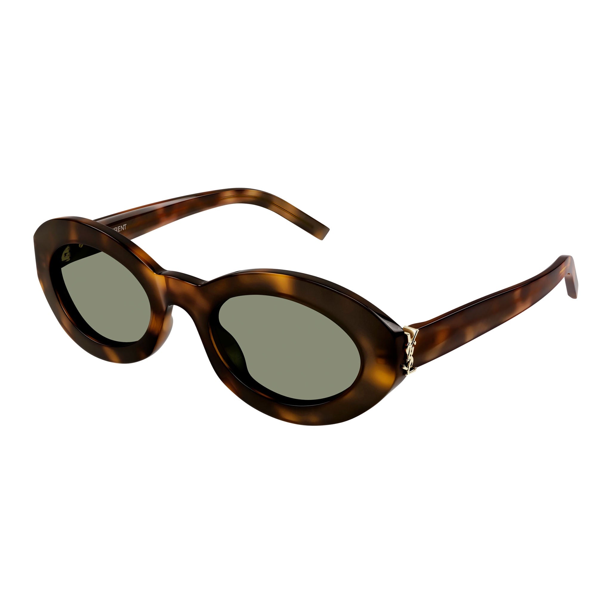 Saint Laurent SL M 136F 002 Havana Sunglasses - Luxury Designer Shades for Men - Perfect for Beach, Driving & Outdoor Activities