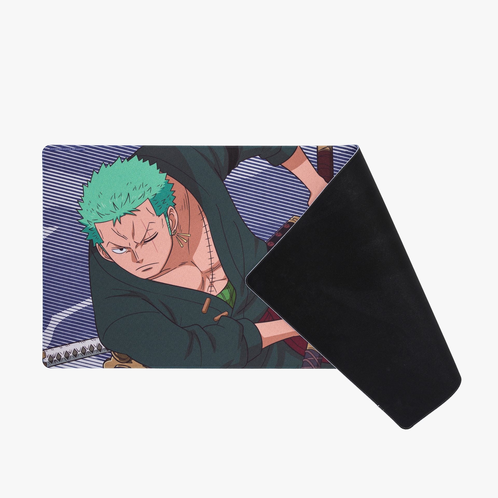 One Piece x HG Large Mousepad - Zoro Blue Anime Gaming Mouse Pad for PC & Laptop - Perfect for Gamers, Anime Fans & Office Use
