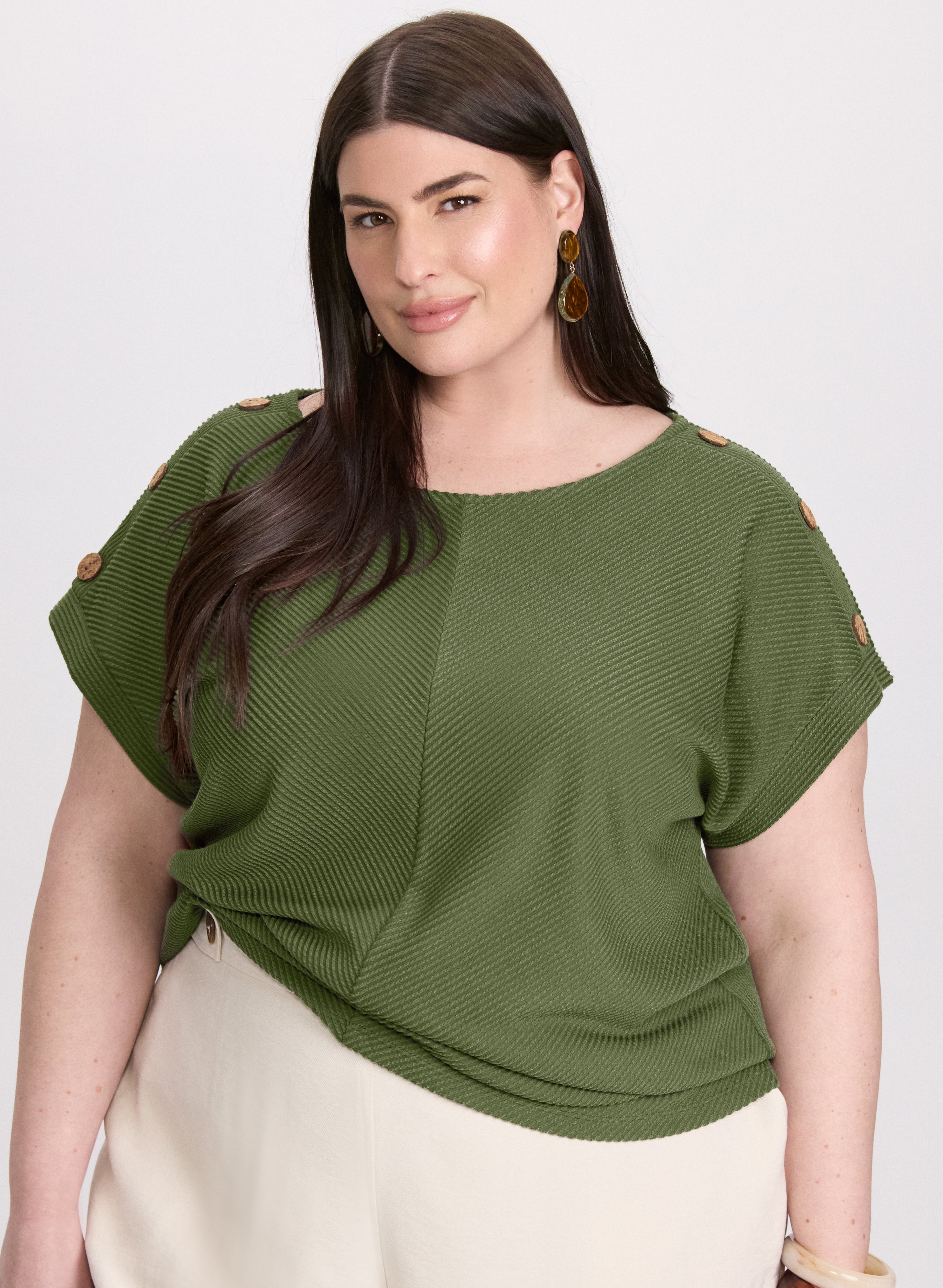 Stylish Button Detail Top for Women - Trendy Blouse with Button Accents for Casual & Office Wear | Perfect for Work, Dates & Everyday Outfits