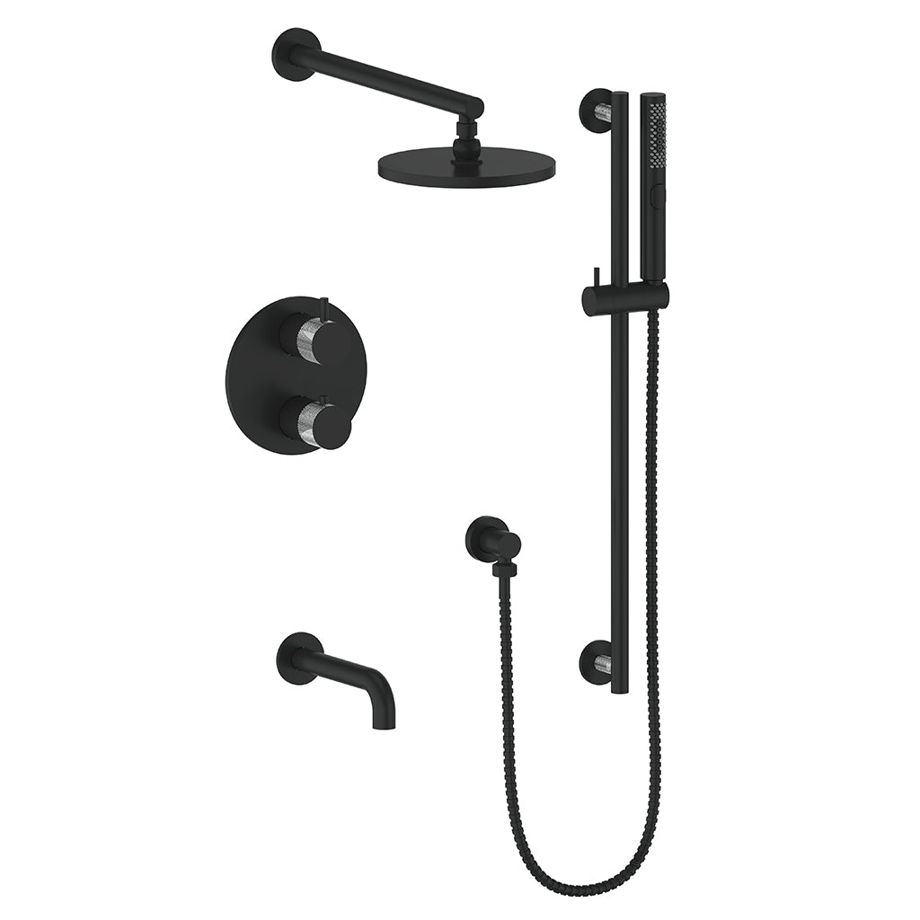 VOGT DRAVA 3-Way Thermostatic Shower Set with 320.310 Valve - Modern Bathroom Fixture for Spa-Like Experience at Home