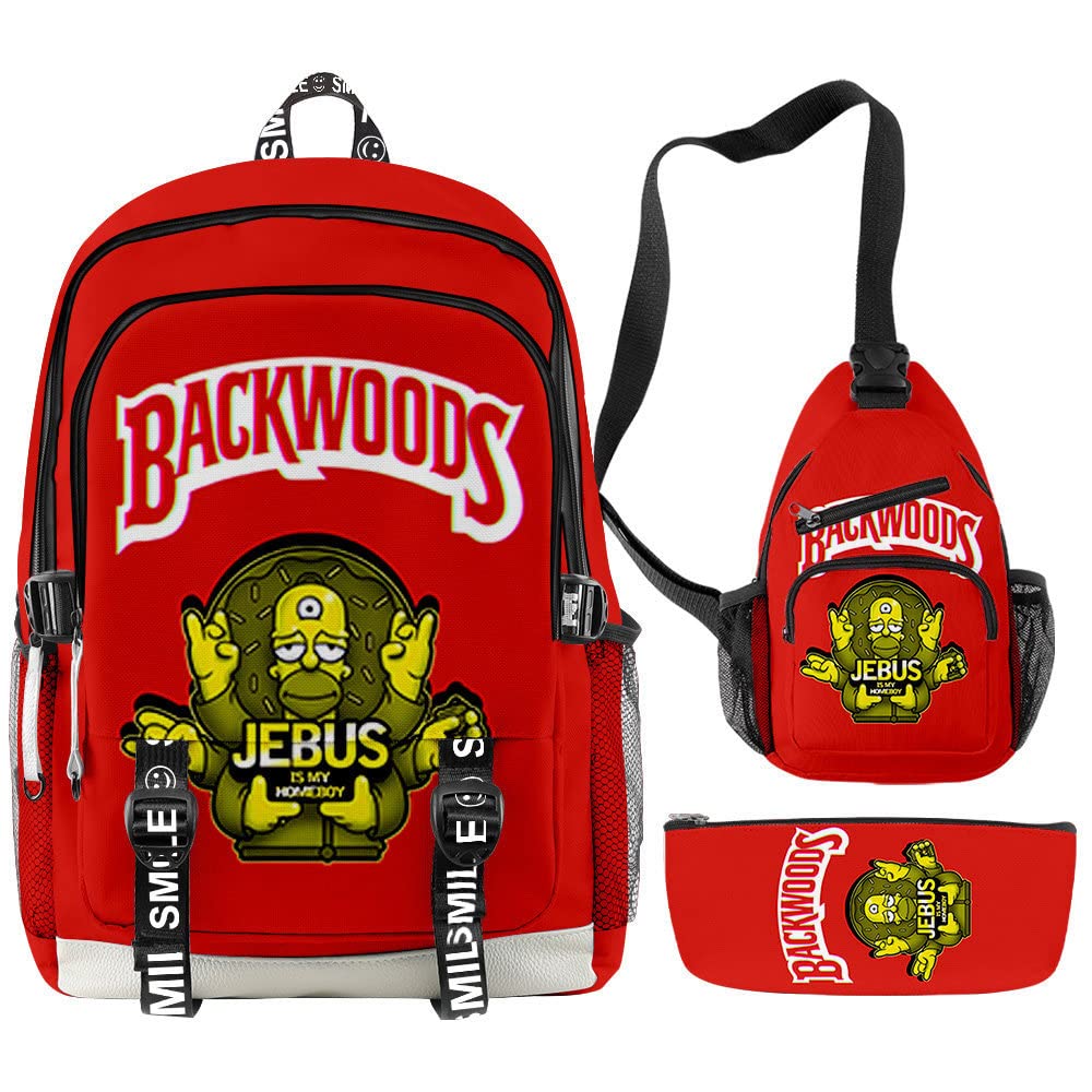 Backwoods Laptop Backpack for Men & Women - Durable School, Travel & Work Backpack with Shoulder Straps | Perfect for College, Commuting & Outdoor Adventures