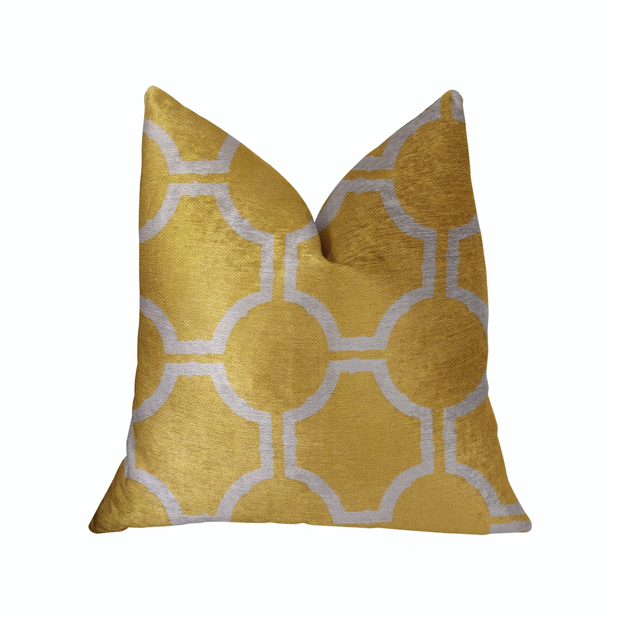Plutus Honeycomb Luxury Throw Pillow 20x36 Inches - King Size Decorative Cushion for Sofa, Bed & Living Room - Soft & Stylish Home Decor Accent