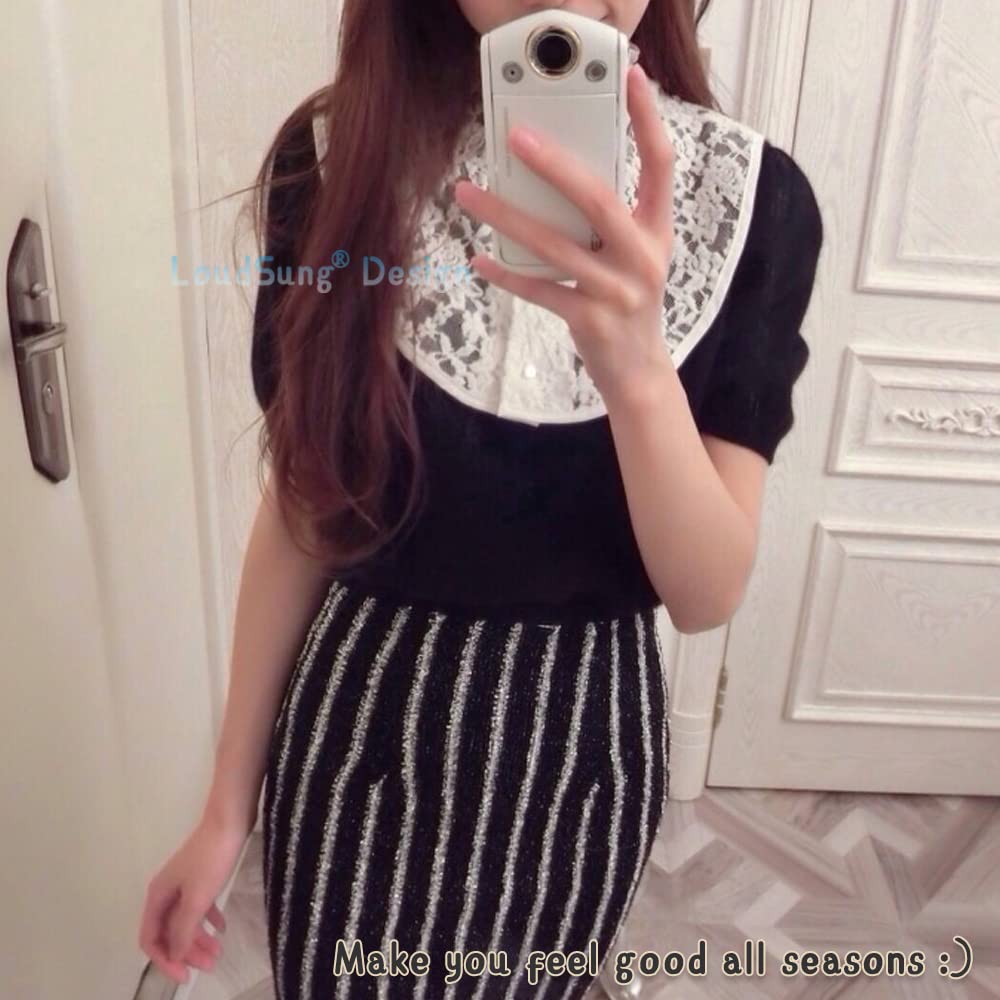 Elegant Detachable False Collar Blouse for Women - Adjustable Half Shirt Top with Stand Collar - Perfect for Office Wear, Parties and Special Occasions