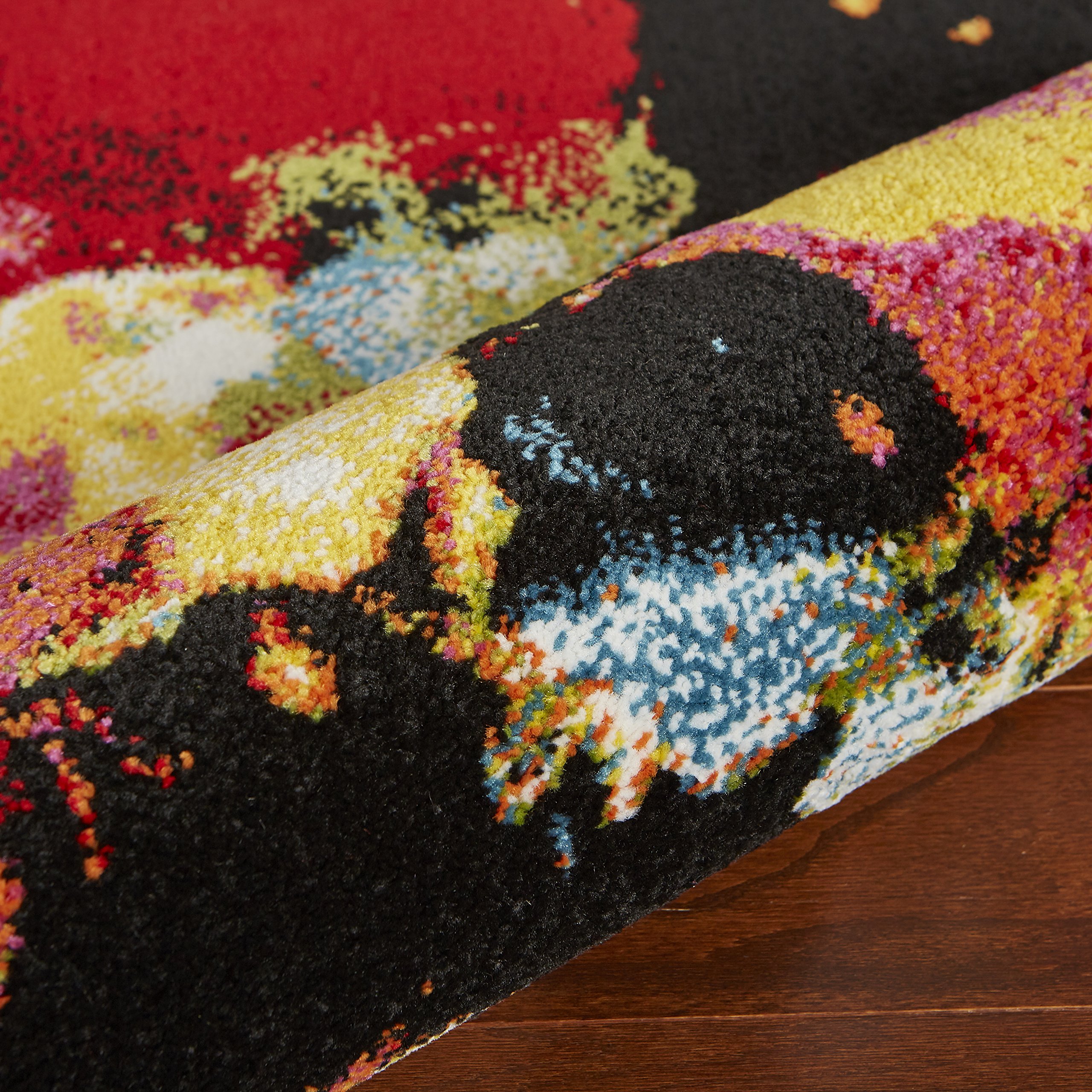 LR Home Fusion Area Rug - Soft & Durable Non-Slip Living Room Carpet - Perfect for Bedroom, Office & Home Decor