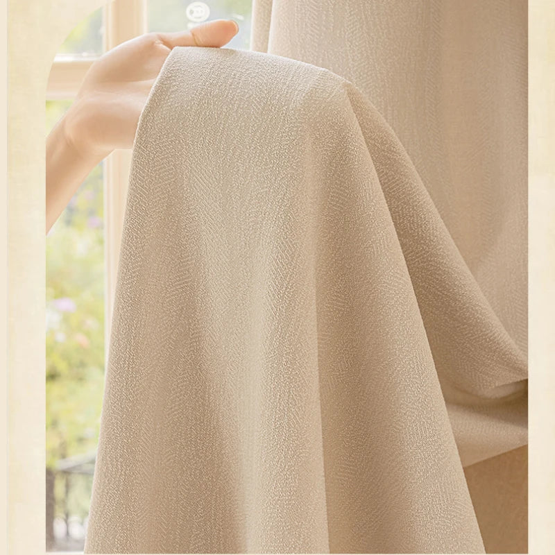 Claire Polyester Wavy Pattern Curtain Swatch - Elegant Window Treatment for Living Room, Bedroom & Home Decor