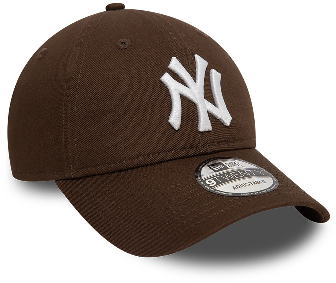 New York Yankees New Era 9Twenty League Essential Walnut Baseball Cap for Men & Women - Adjustable Cotton MLB Hat for Baseball Fans, Streetwear & Casual Outfits