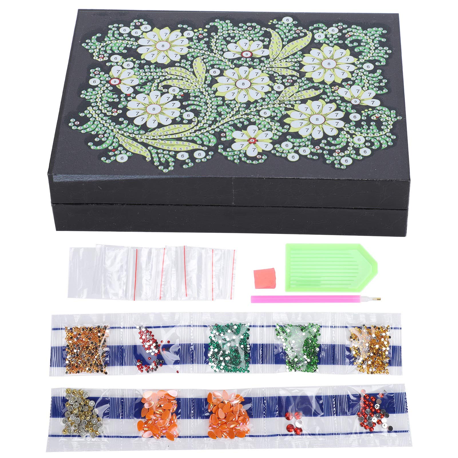 5D DIY Painting Jewelry Box - Special-Shaped Creative Earring Storage Organizer for Handmade Jewelry & Embroidery | Perfect for Gift Giving, Home Decor & Craft Storage