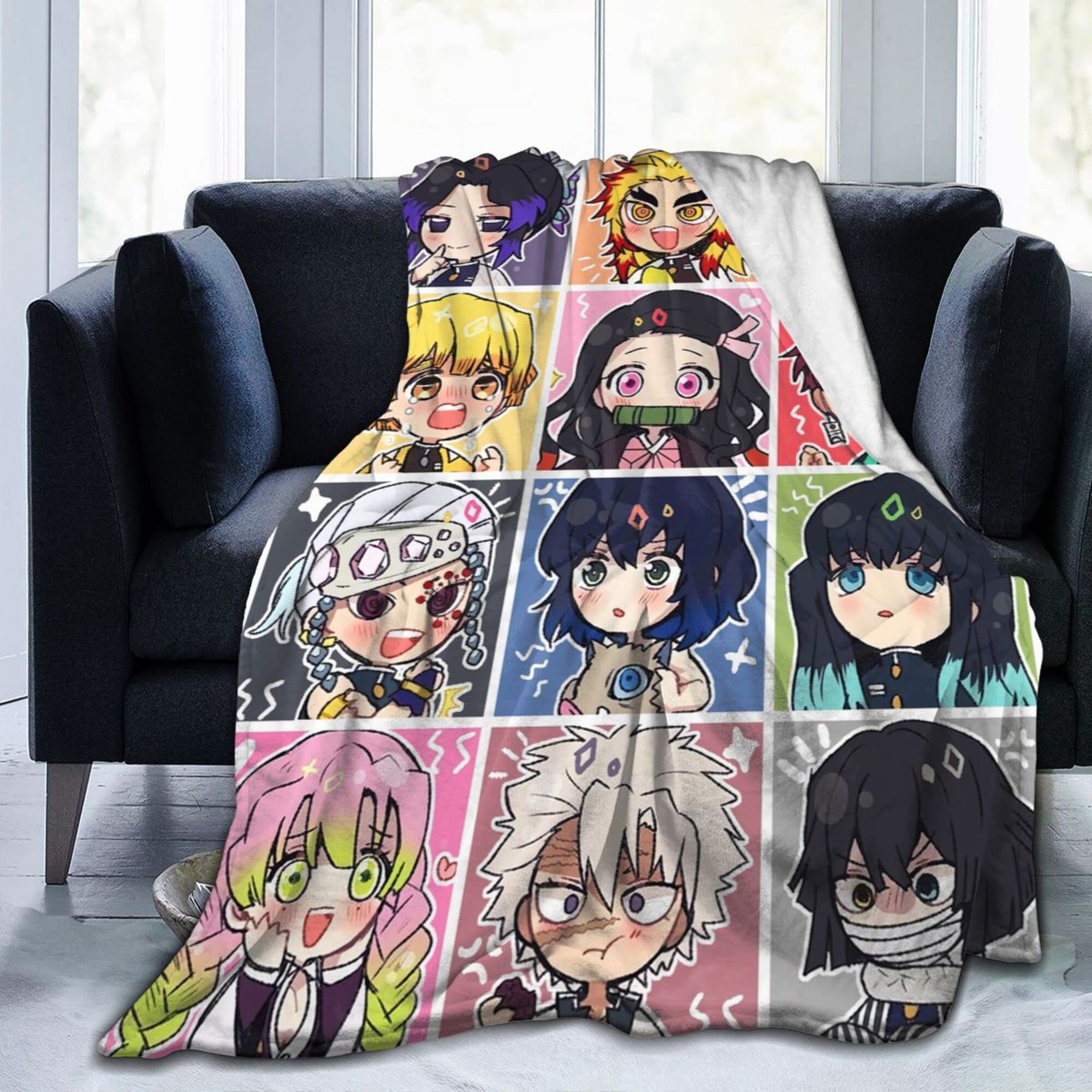Anime Blanket - Ultra Soft Micro Fleece Throw Blanket for Couch & Bed - Warm Plush Blanket for All Seasons (50x40 Inches) - Perfect for Anime Fans, Gift Giving, and Cozy Home Decor