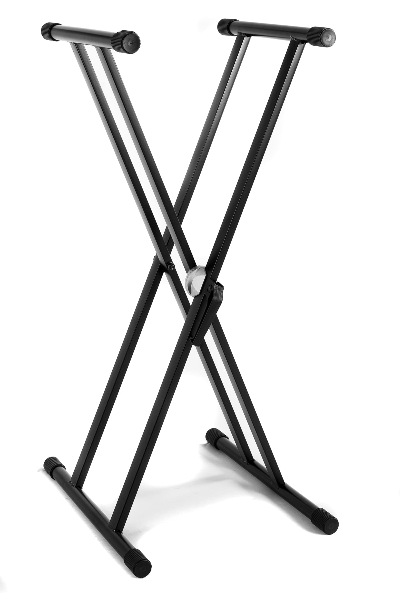 BSX 900553 Adjustable Keyboard Stand - Heavy Duty Black Metal Music Instrument Stand for Piano, Synthesizer & Digital Keyboard - Perfect for Home Studio, Live Performances & Music Classrooms