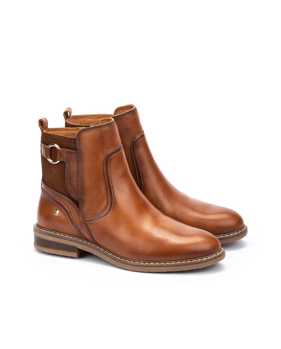 PIKOLINOS Women's Leather Flat Ankle Boots - Aldaya Style Comfortable Casual Shoes for Walking, Work & Everyday Wear