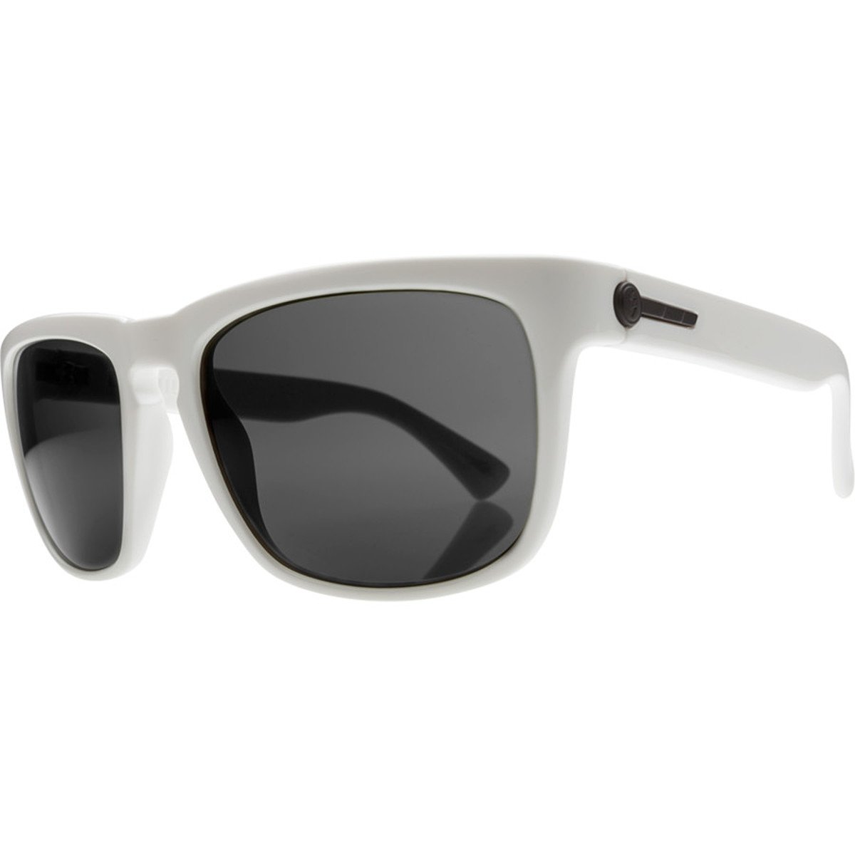 Electric Polarized Sunglasses for Men - Knoxville UV Protection Gloss White Frame - Perfect for Driving, Fishing & Outdoor Activities