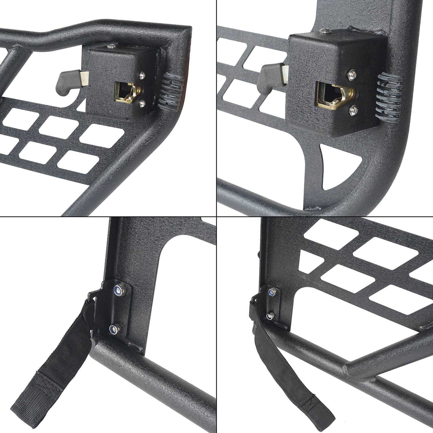 Jeep Wrangler JK (2007-2018) Tubular Door Rack - Heavy Duty u-Box Storage for Off-Road Adventures & Camping Gear Organization