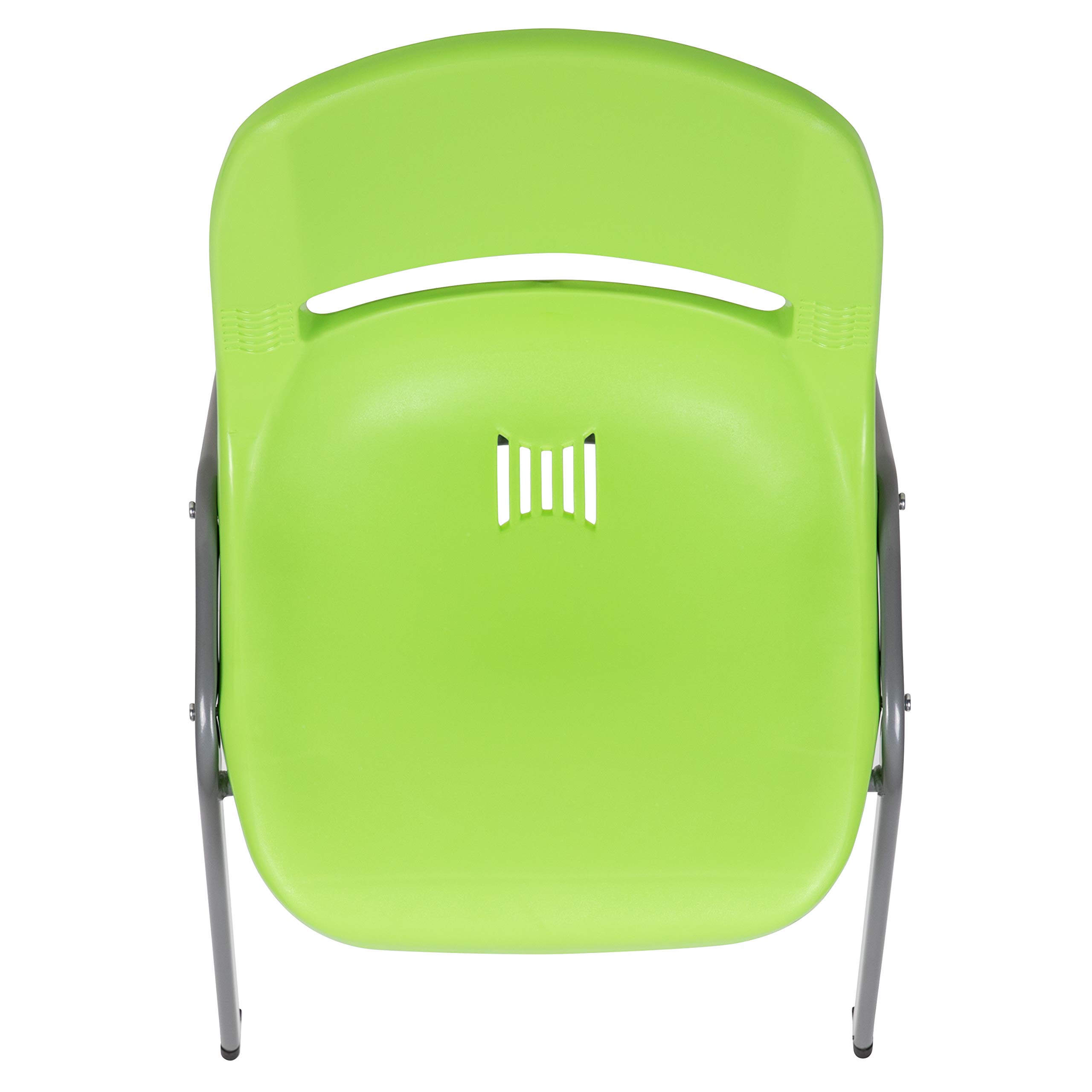 5 Pack Green Ergonomic Shell Stackable Chairs for Students - Comfortable Classroom, Office & Guest Seating - Perfect for Schools, Meetings & Events