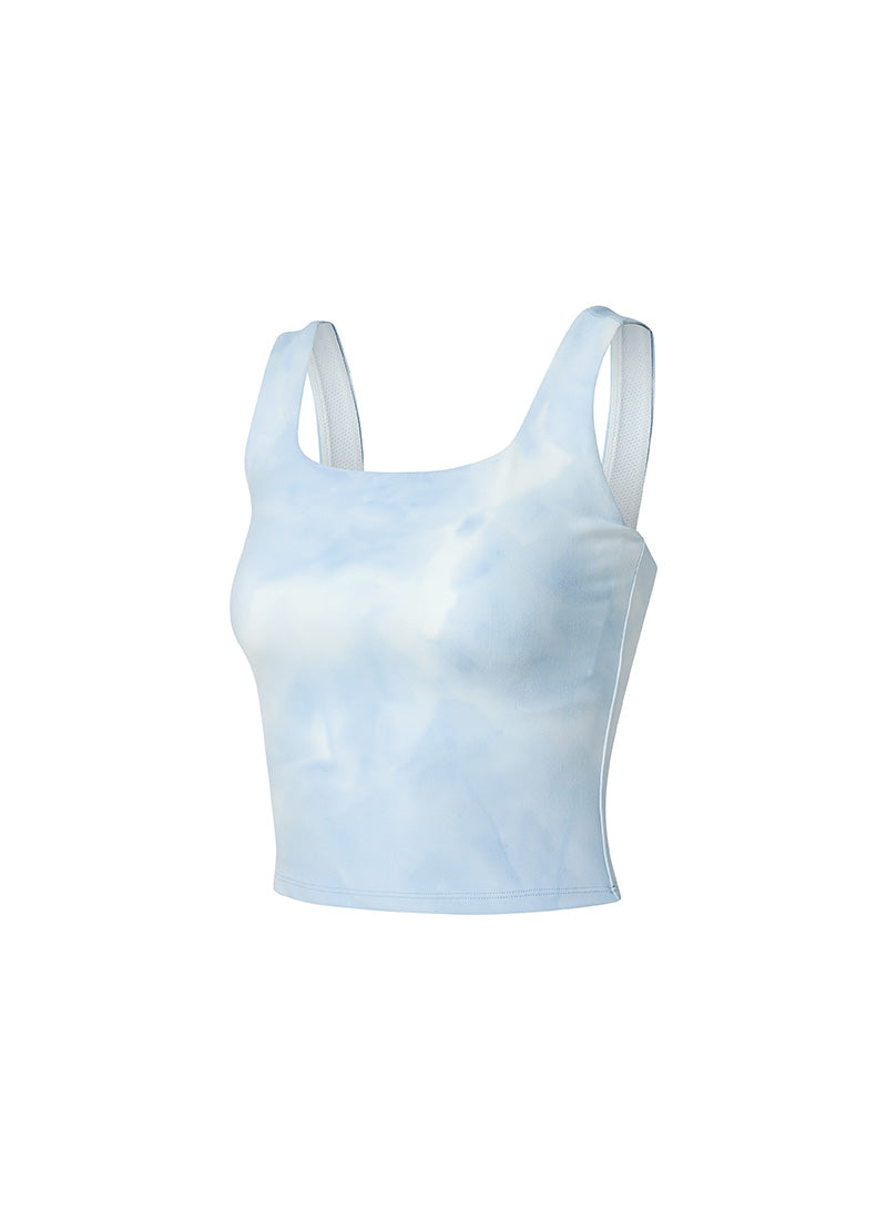 Trendy Tie Dye Square Crop Top for Women - Soft Comfort Fit Summer T-Shirt - Perfect for Beach, Music Festivals & Casual Outings