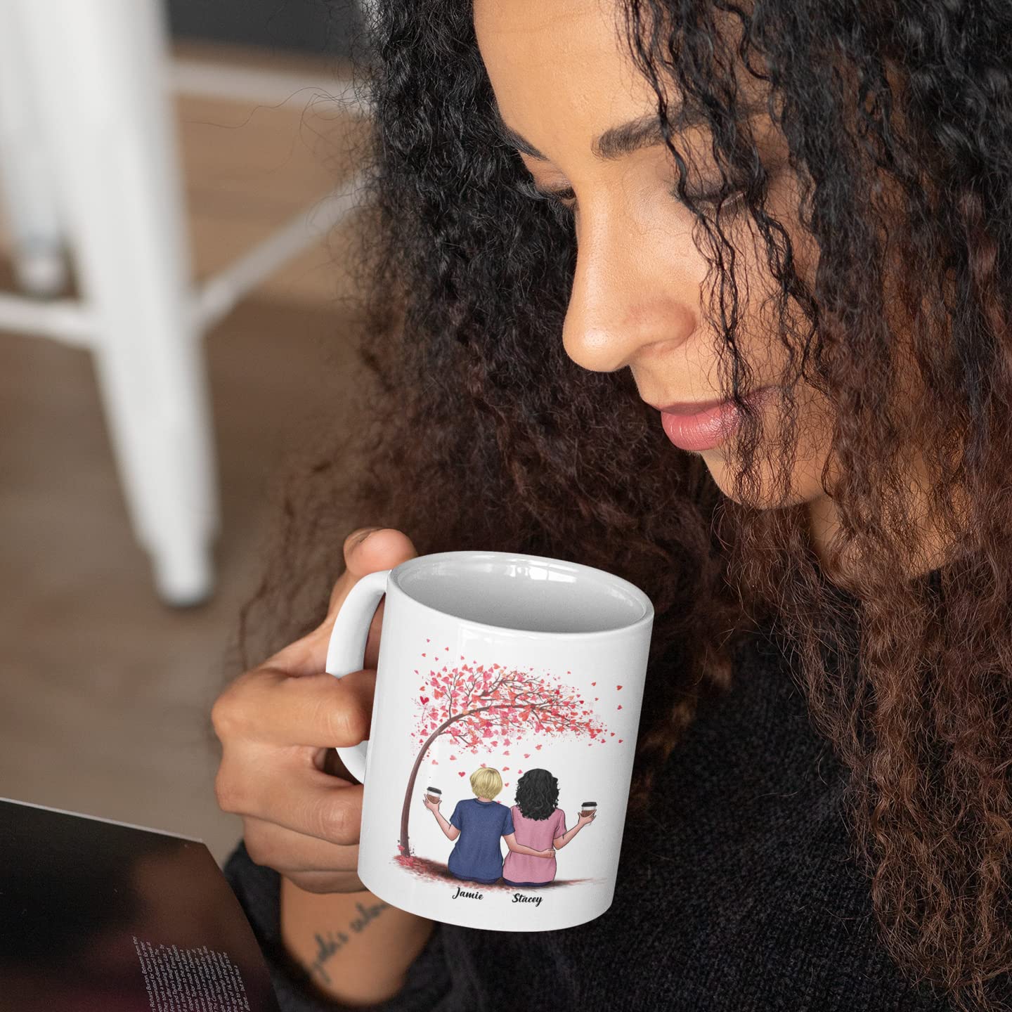 Custom Sister Coffee Mug - Personalized Gift for Women - Birthday, Christmas